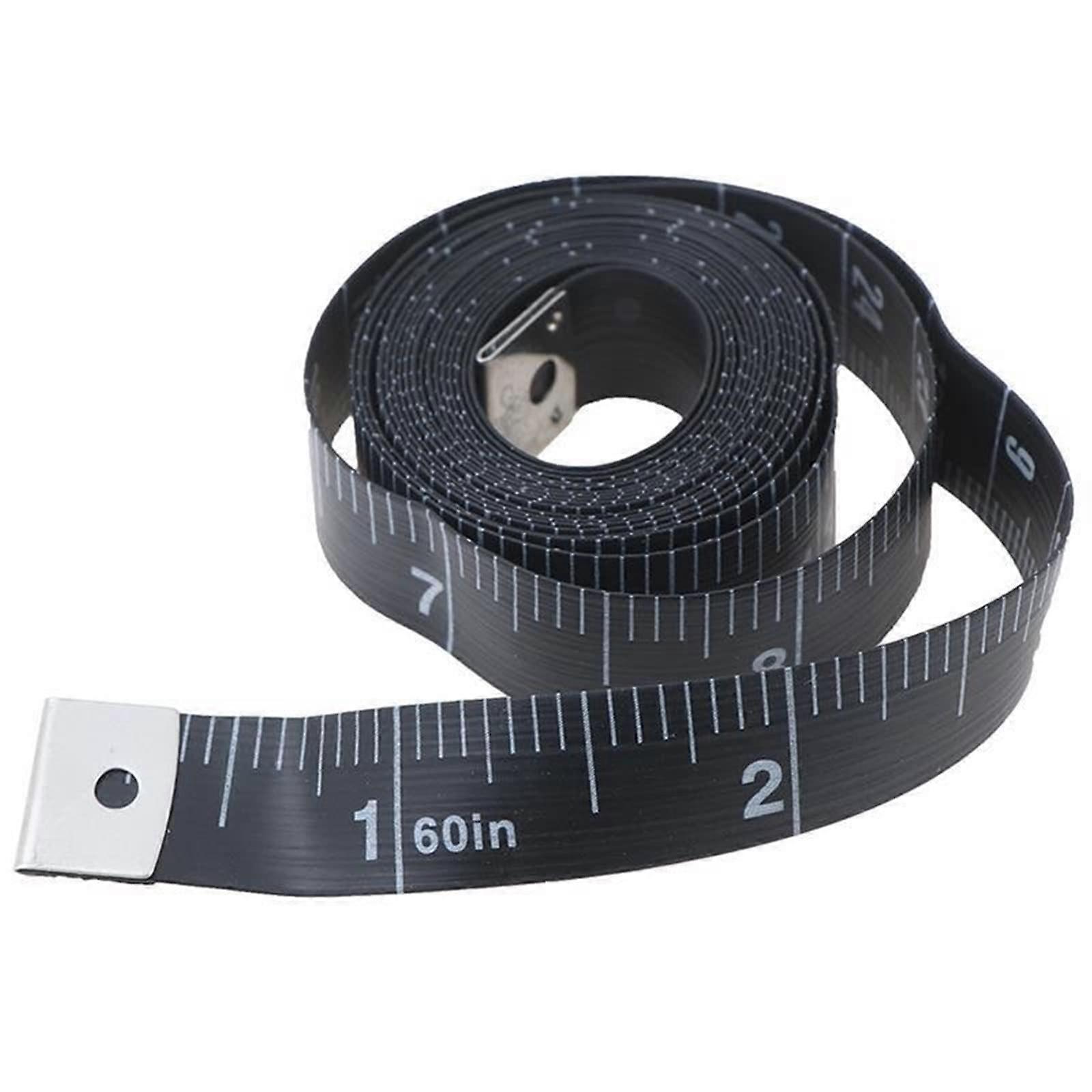 Tape Measure, Soft Black Sewing Tape Measure for Body Measurements, 60 Inch Sewing Ruler, Tailor Measuring Tape