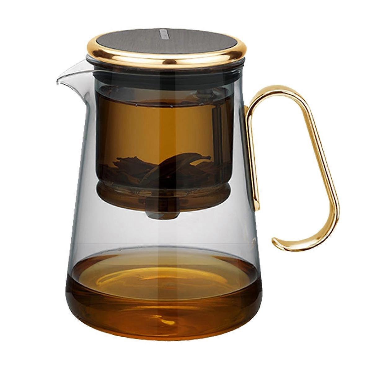 700ml Magnetic Glass Tea Maker Pot with Infuser - Kettle Teapot for Easy Tea Filtration, Water Sepa