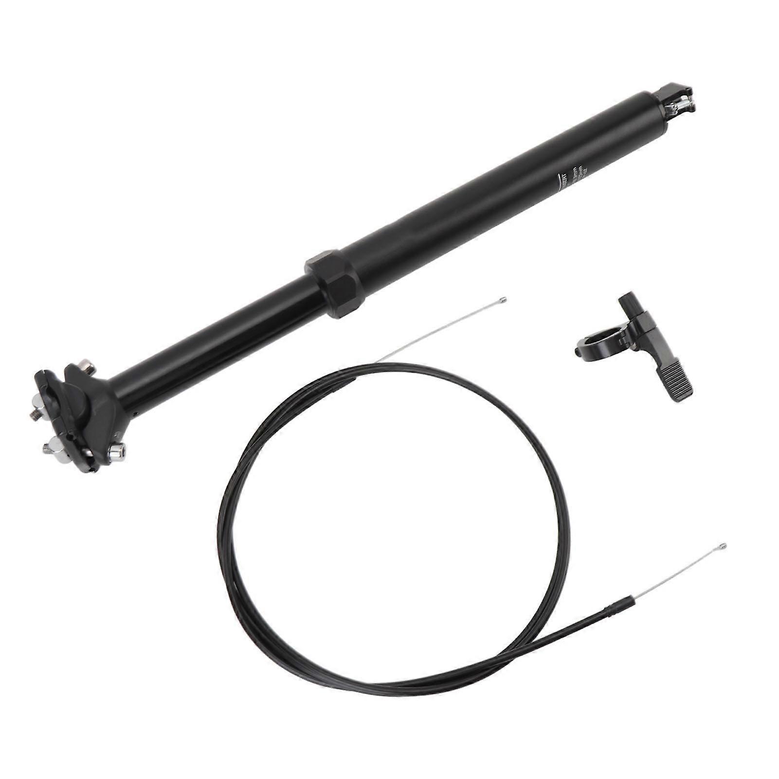 Dropper sadelstolpe 425 mm längd 125 mm slaglängd intern vajerdragning sadelstolpe cykelsadelstolpe rör för bergscykling landsvägscykling 31,6 mm 