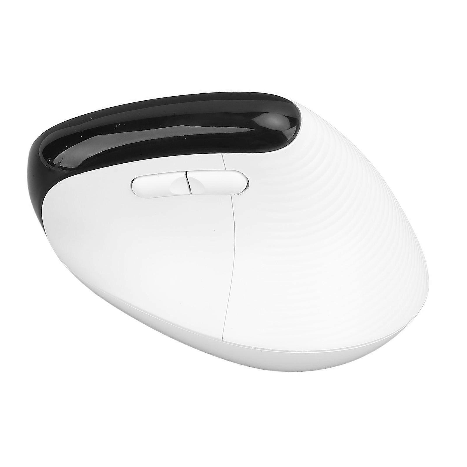 Bluetooth Wireless Mouse 4000DPI Ergonomic Design Reduce Muscle Strain Vertical Cordless Mouse for Computer White 