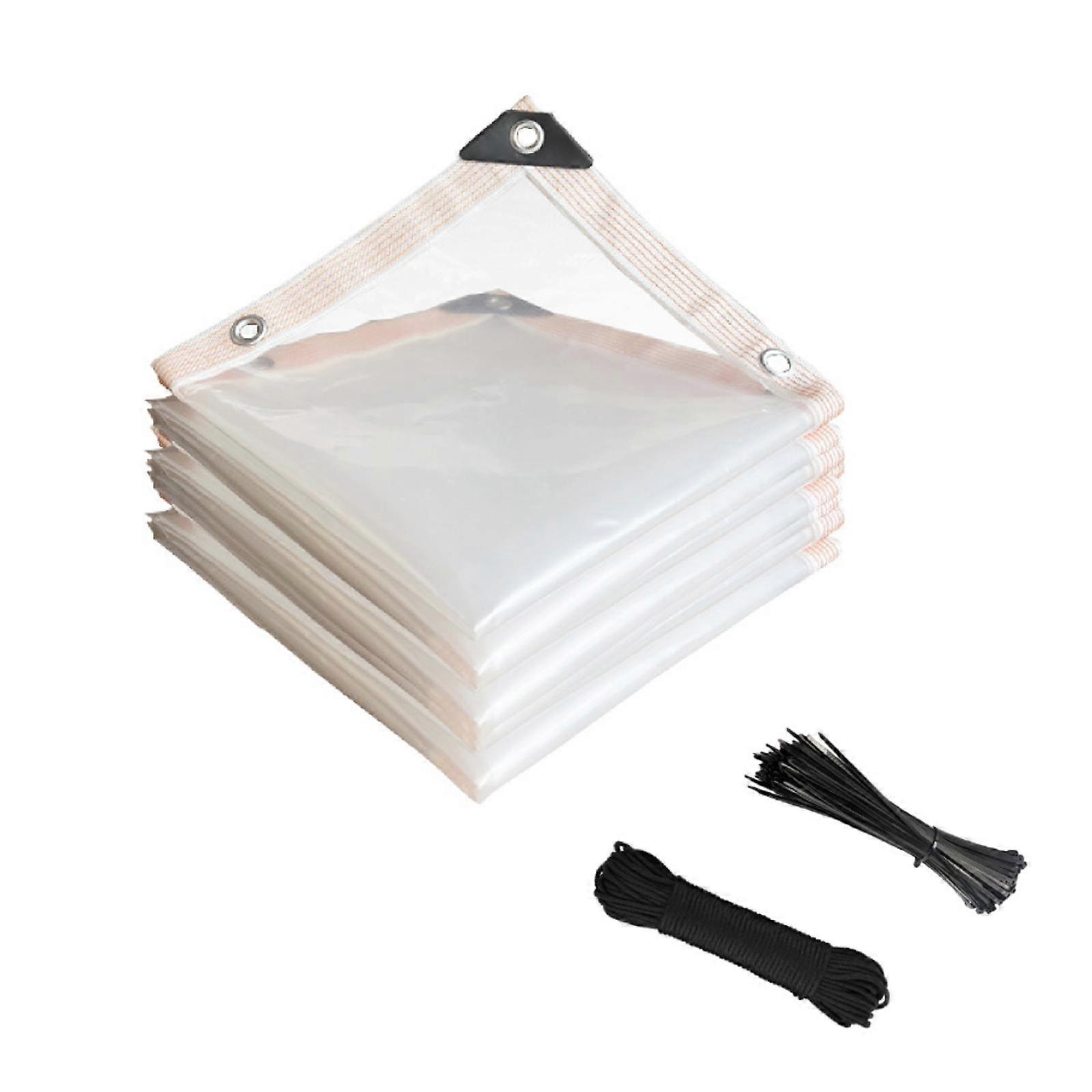 Protective Tarp Cover Waterproof Tarp with Grommets Windproof Ground Sheet