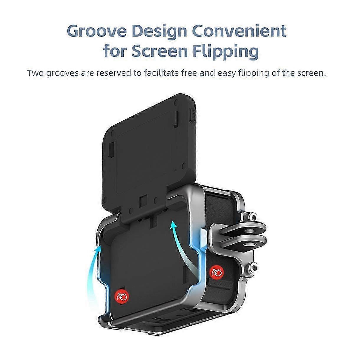 Aluminium Alloy Frame Case for Insta 360 Pro for Vertically Dual Cold Shoe Protective Shell