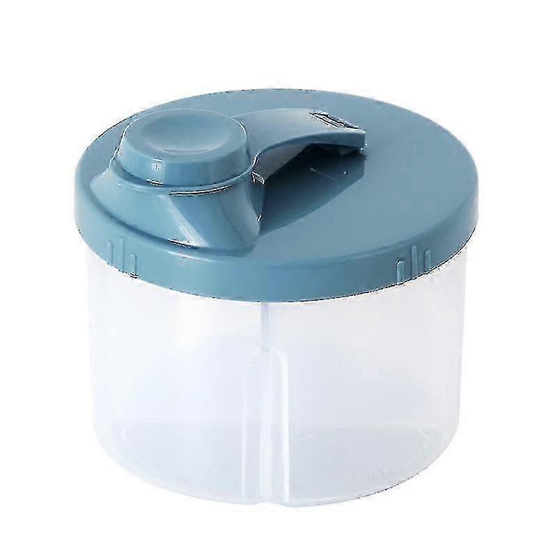 Large-capacity portable rotating milk powder storage box suitable for certain brands, set of 2 in blue color