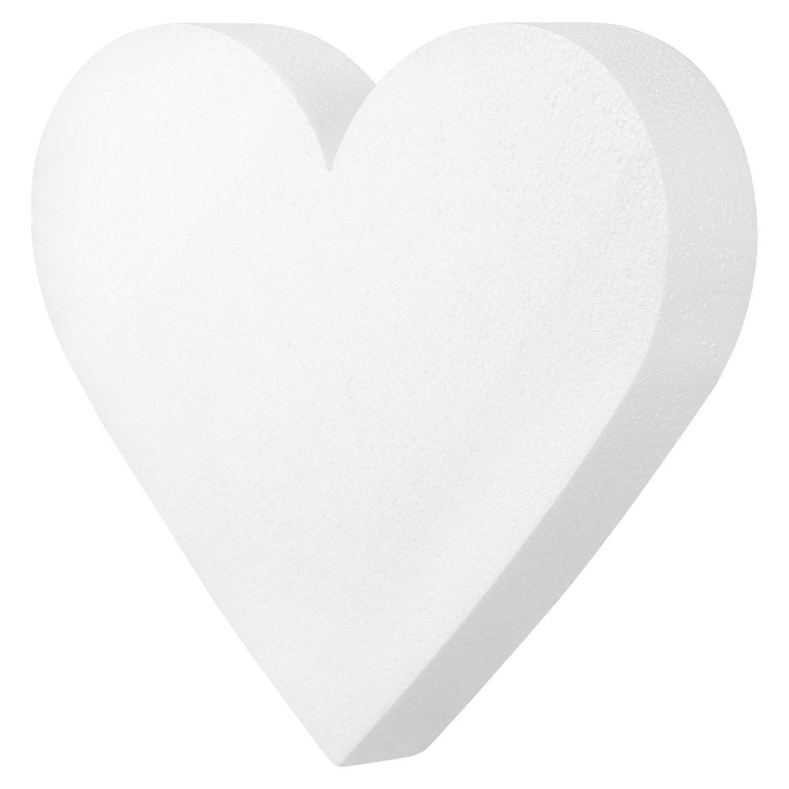 Heart Shaped Foam Cake Dummy Model for Wedding Baking Decorating Crafts Display Practice Safe Durable Accessory
