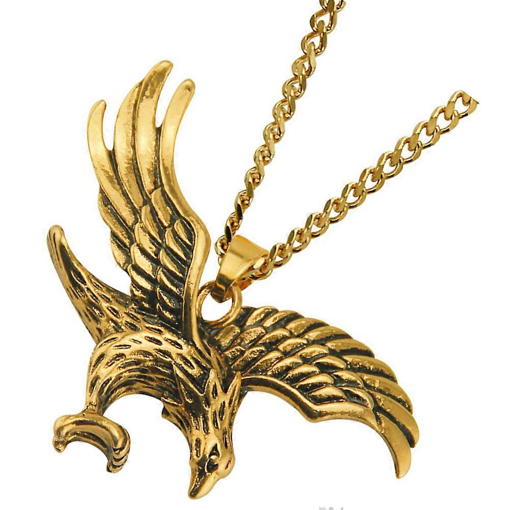 Men's Vintage Necklace with Eagle Pendant, for Elegance
