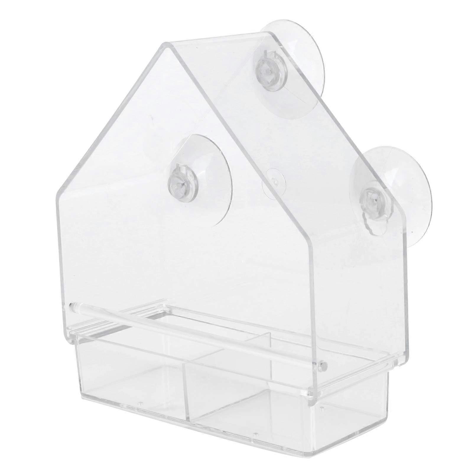 Hanging Bird Feeder, Transparent Small Bird Feeding Tool for Indoor and Outdoor Use, Decorative Garden and Balcony Accessory