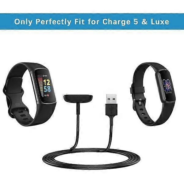 CAVN Caricatore Per Fitbit Charge 5/Luxe – 2 Pezzi Cavo USB 3.3ft Portatile E Sicuro