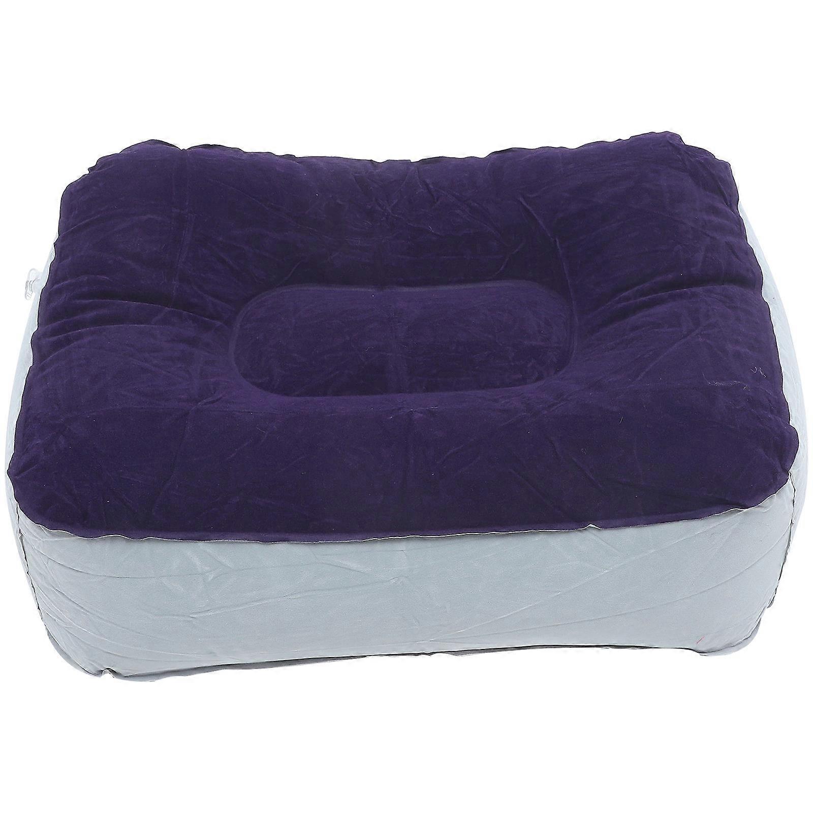 Here's a polished product title and description based on the details you provided:
**Product Title:**
**Inflatable Foot Rest Pillow – Grey &