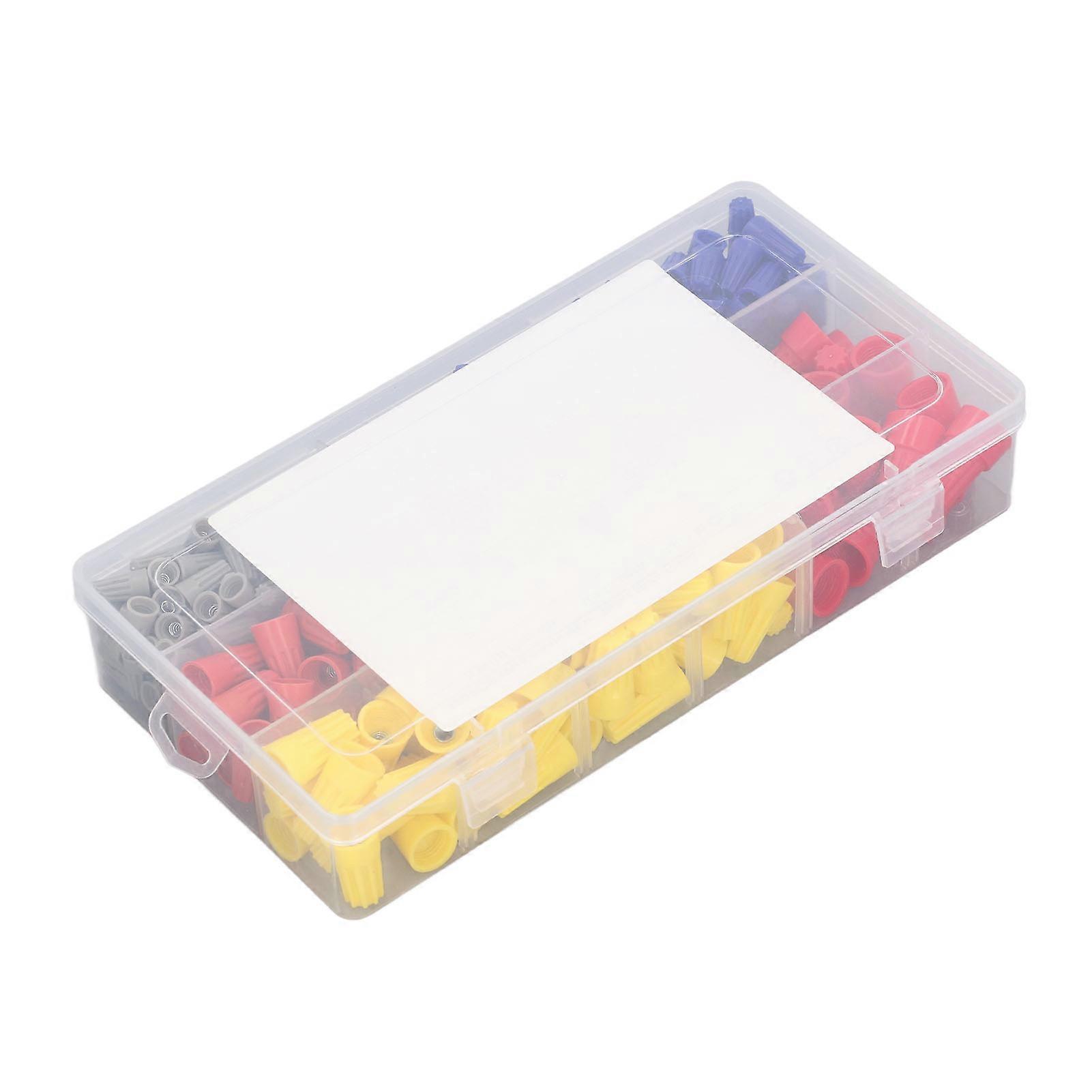 320PCS Set Wire Connectors Kit Multifunctional Electrical Nuts Caps with Storage Box 