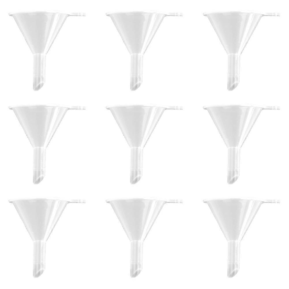 Essential Oils Funnel Transparent Plastic Dispensing Cone Shape Everyday Use 100Pcs