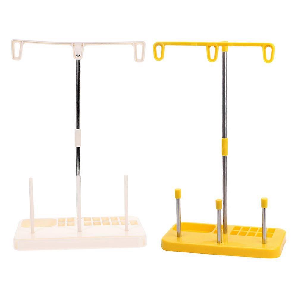 Sewing Machine Part Thread Stand Cone Thread Storage Holder for Quilting Projects Yellow 30.70X20.70X11.50cm Thread Storage 2Pcs