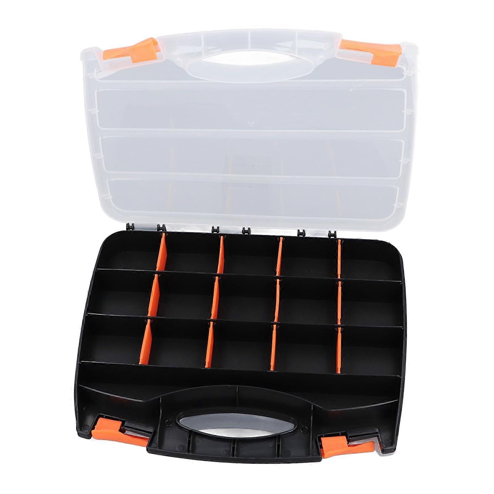 Plastic Divider Box, Portable Storage Box, PVC Organizer, Compartment Box for Electronic Components