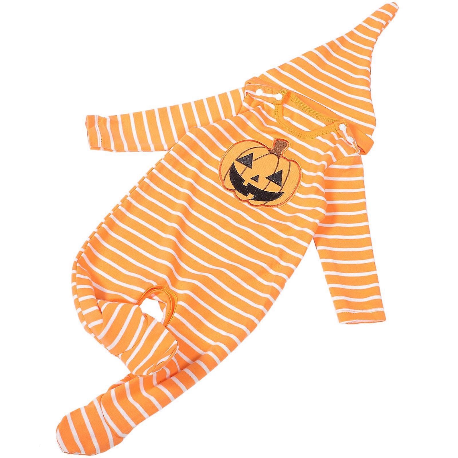 Pumpkin Romper with Hat – Long Sleeve Halloween Costume for Adorable Outfits, Parties & Photoshoots