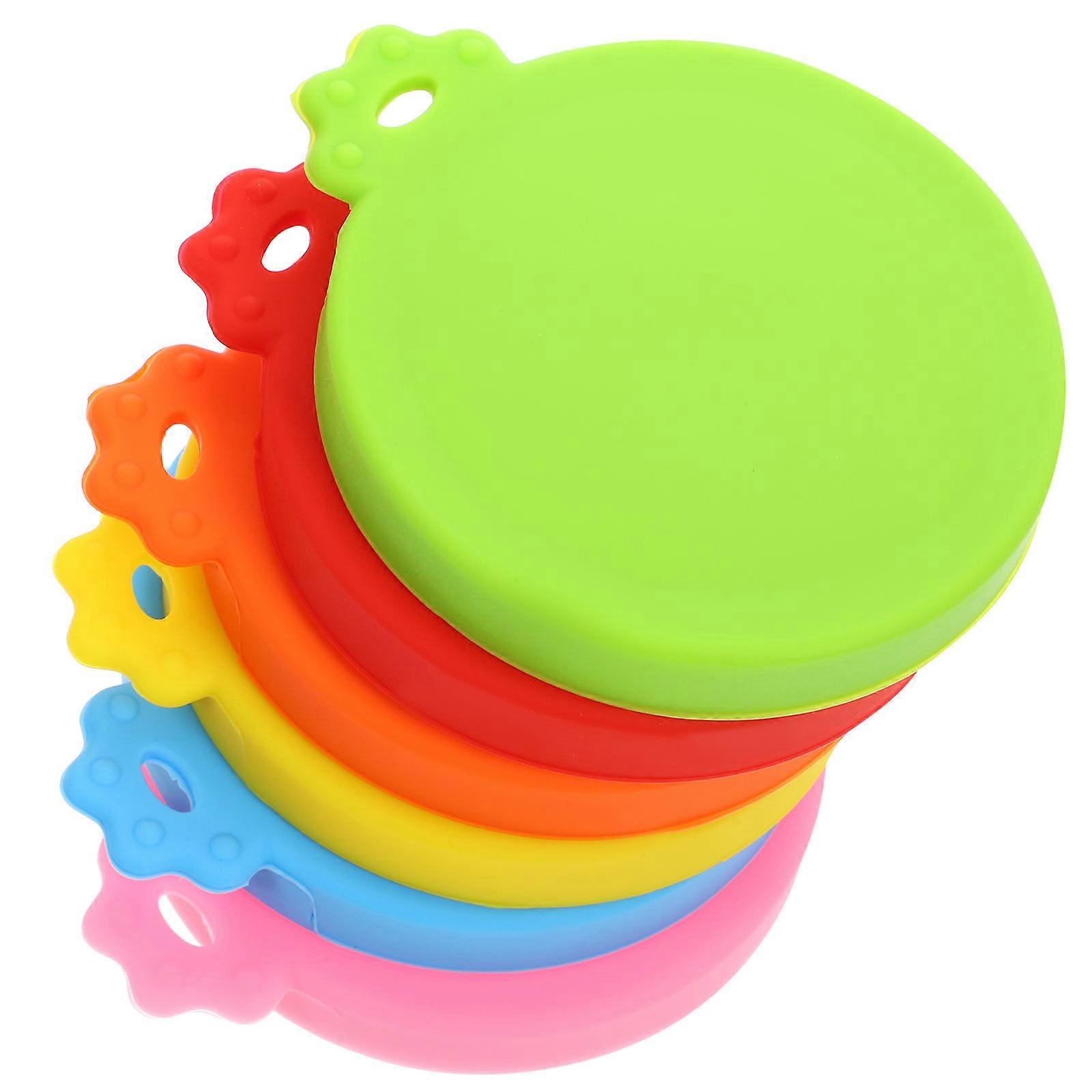 Silicone Can Sealing Caps 6pcs Leak Proof Lids for Soda, Beer & Pet Food Cans Reusable Beverage Can Covers in Multiple Colors