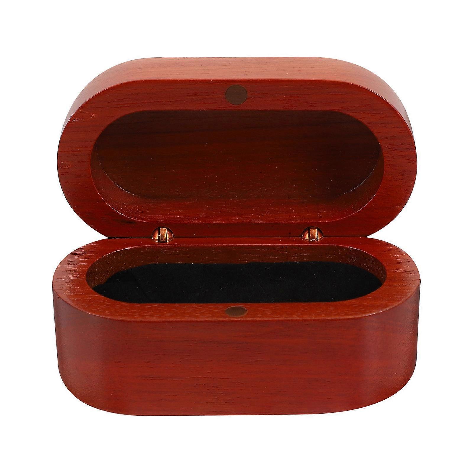 1Pc Convenient Guitar Pick Storage Box Case Organizer Dark Red