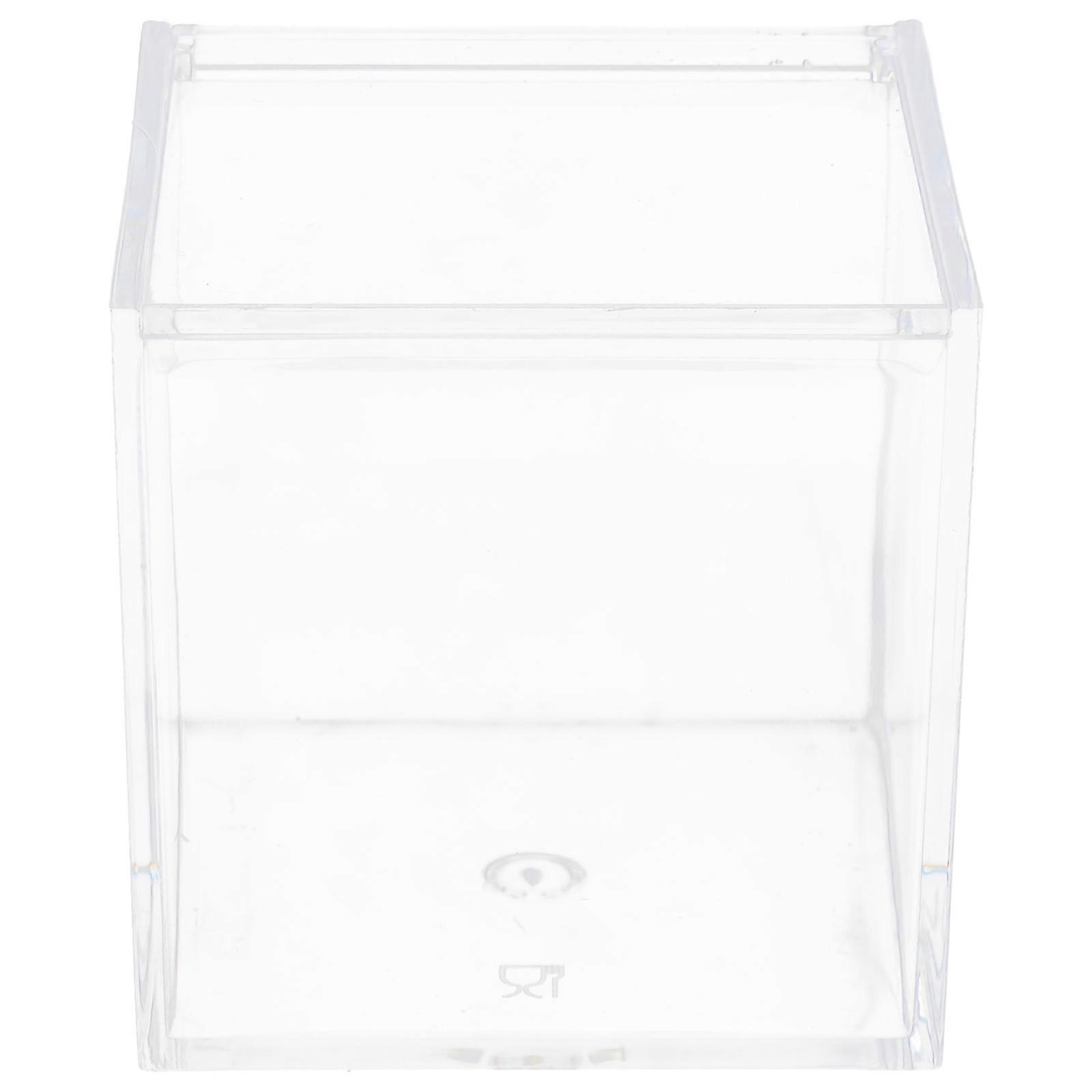 クリアスクエアキャンディーボックス:パーティー、キャンディー、ジュエリー、小さなアクセサリー用の透明な装飾収納 – 多機能オーガナイザー
