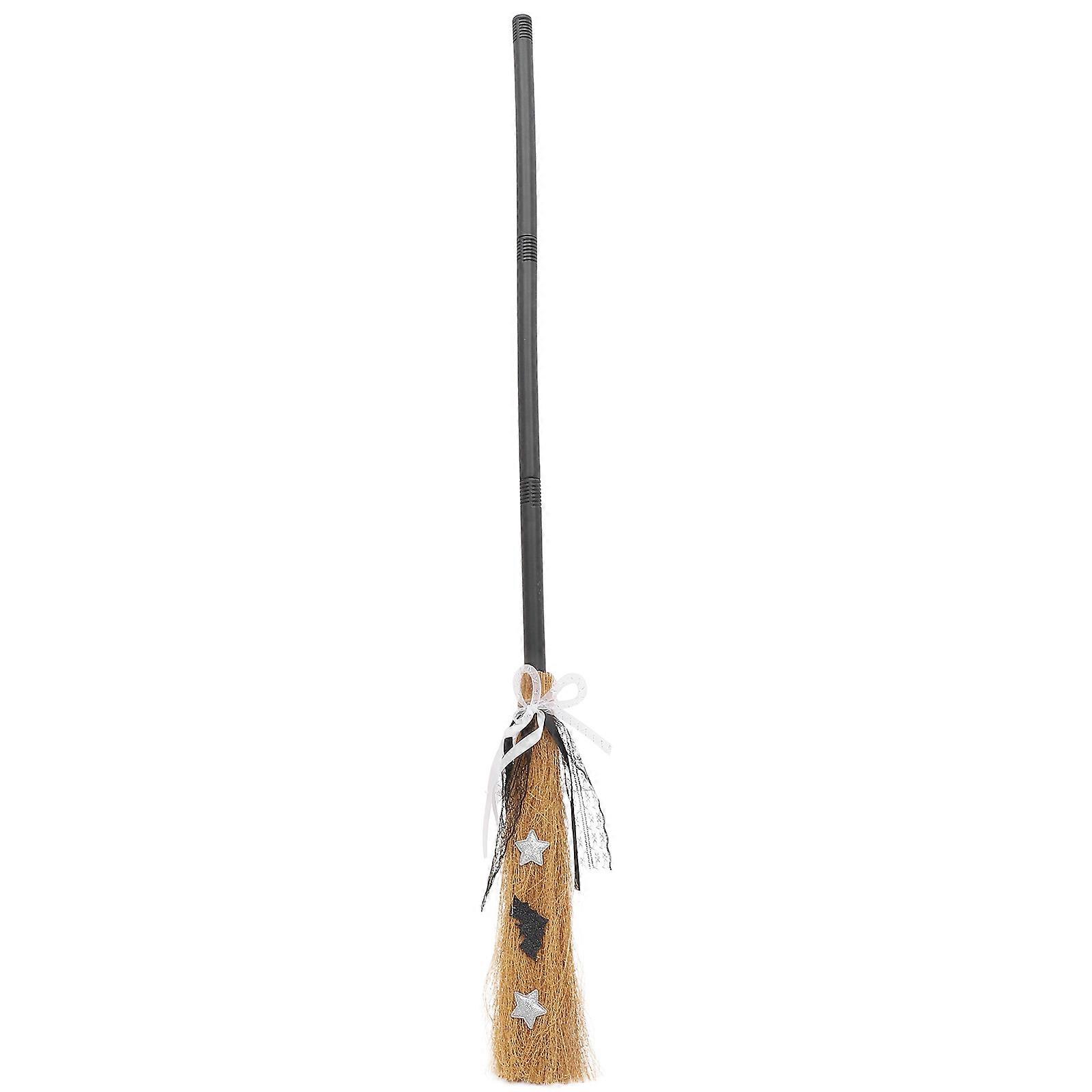 Masquerade Broom for Halloween Decorative Witch Prop Reusable Flying Besom for Parties Vivid Cosplay Accessory Unique Design for Witch Costumes