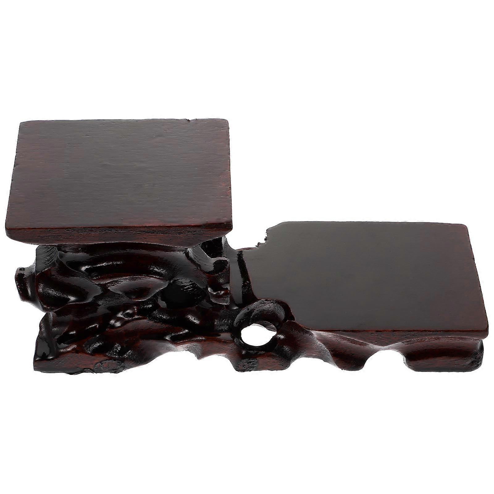 Decorative Display Stand Wood Storage Square Vintage Store Decor 1Set