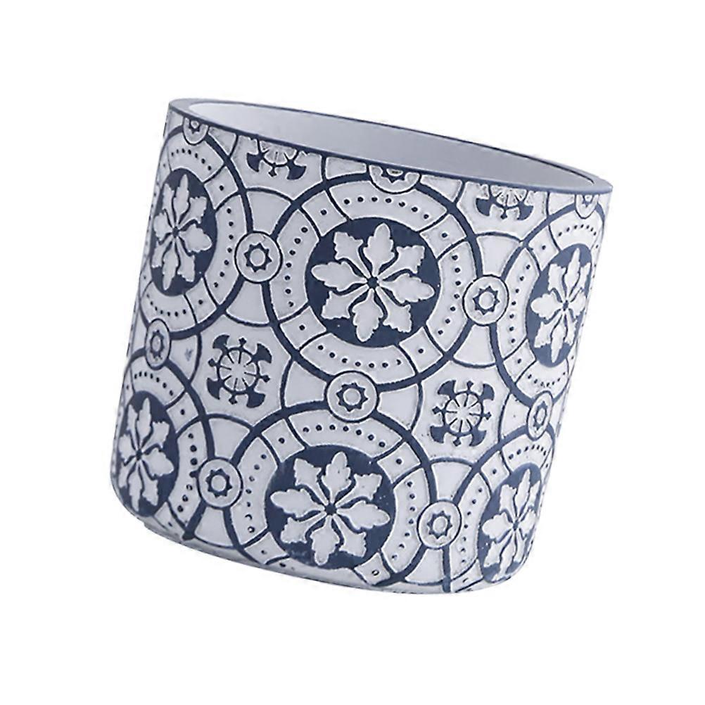 Indoor Flower Pot Cement Planter Nordic Style Breathable 1Set