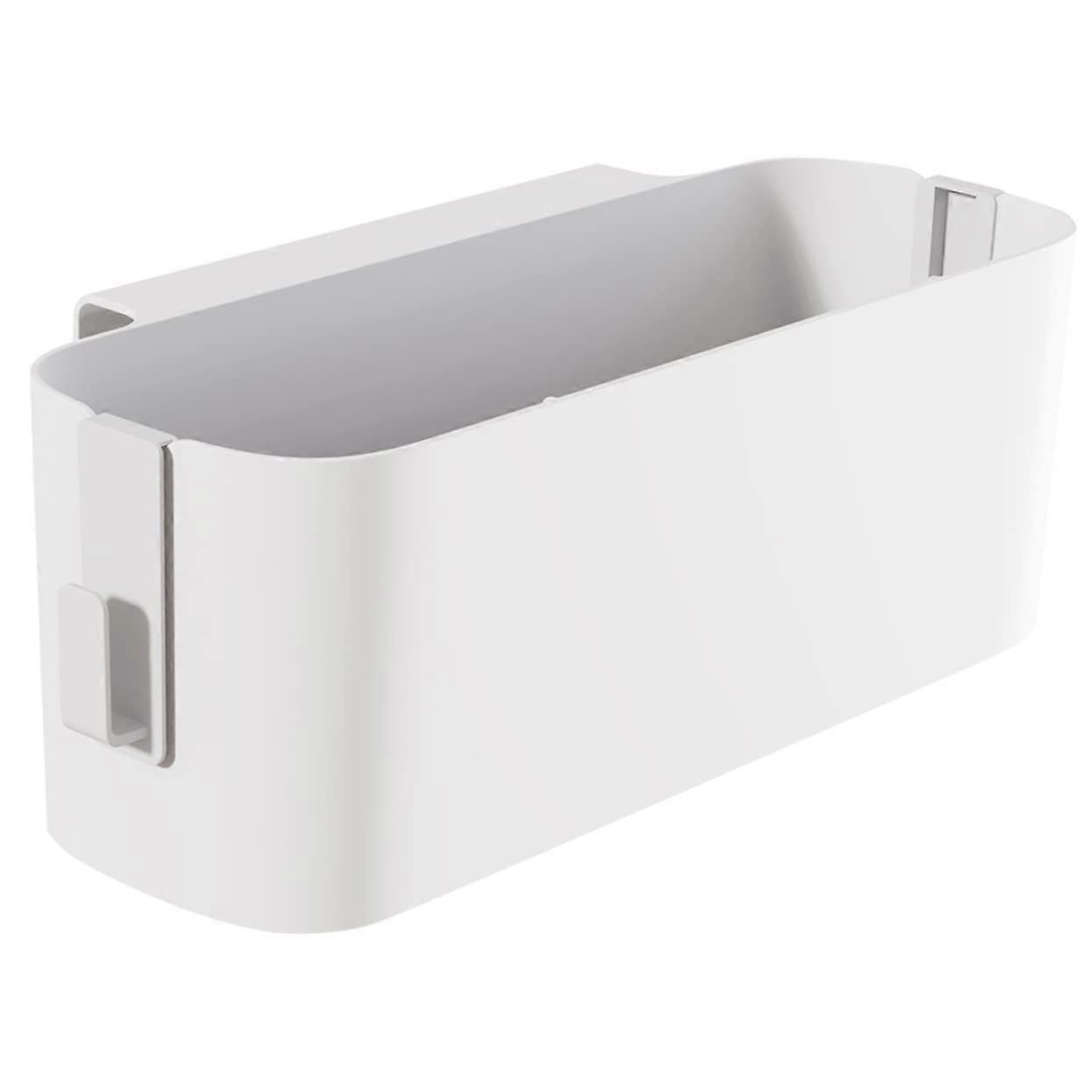 Bed Organiser for Hanging, White Storage Basket for Bedside Table, Ideal Solution for Magazines,s