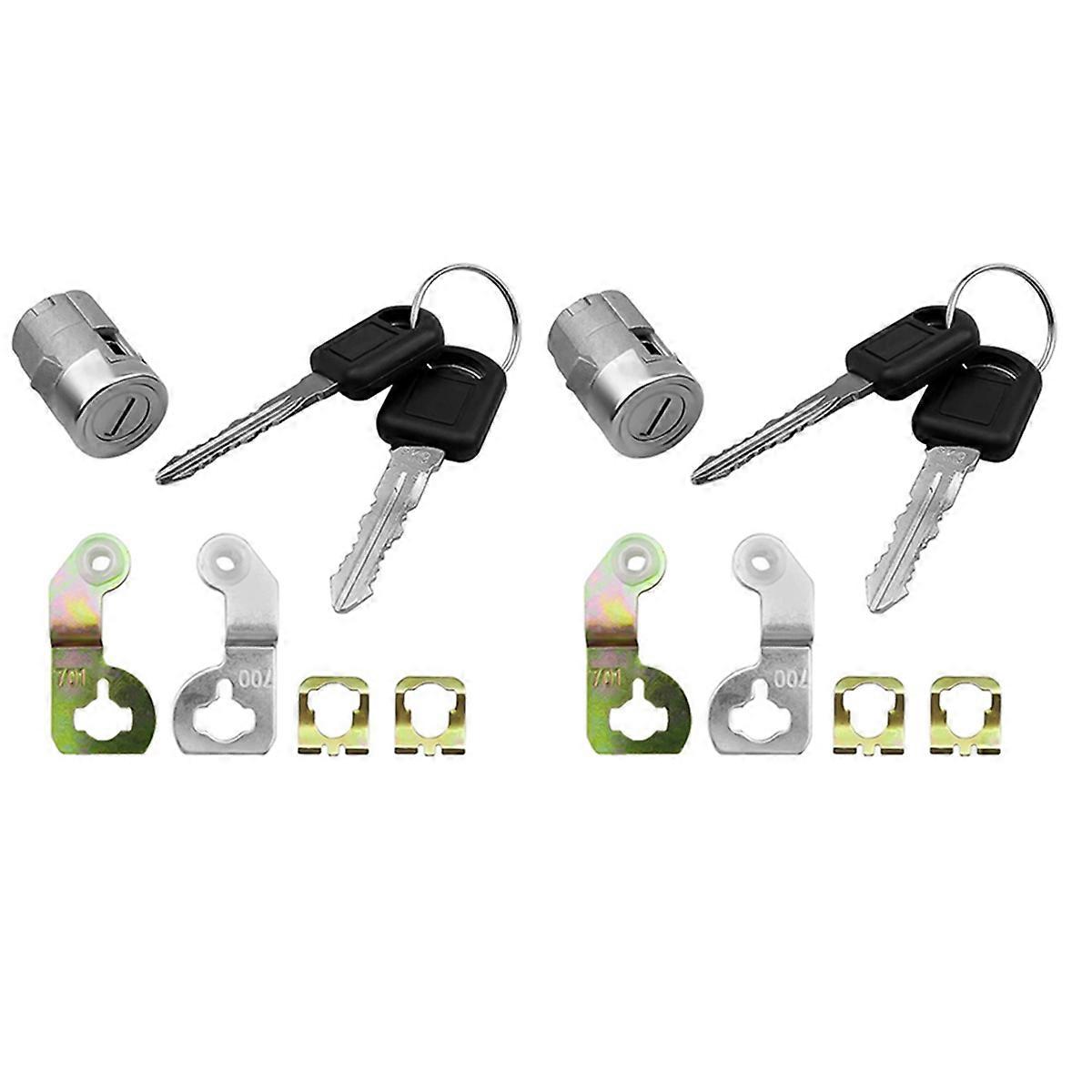 2X Driver and Passenger Door Locks with Key 15298924, for Escalade/ 