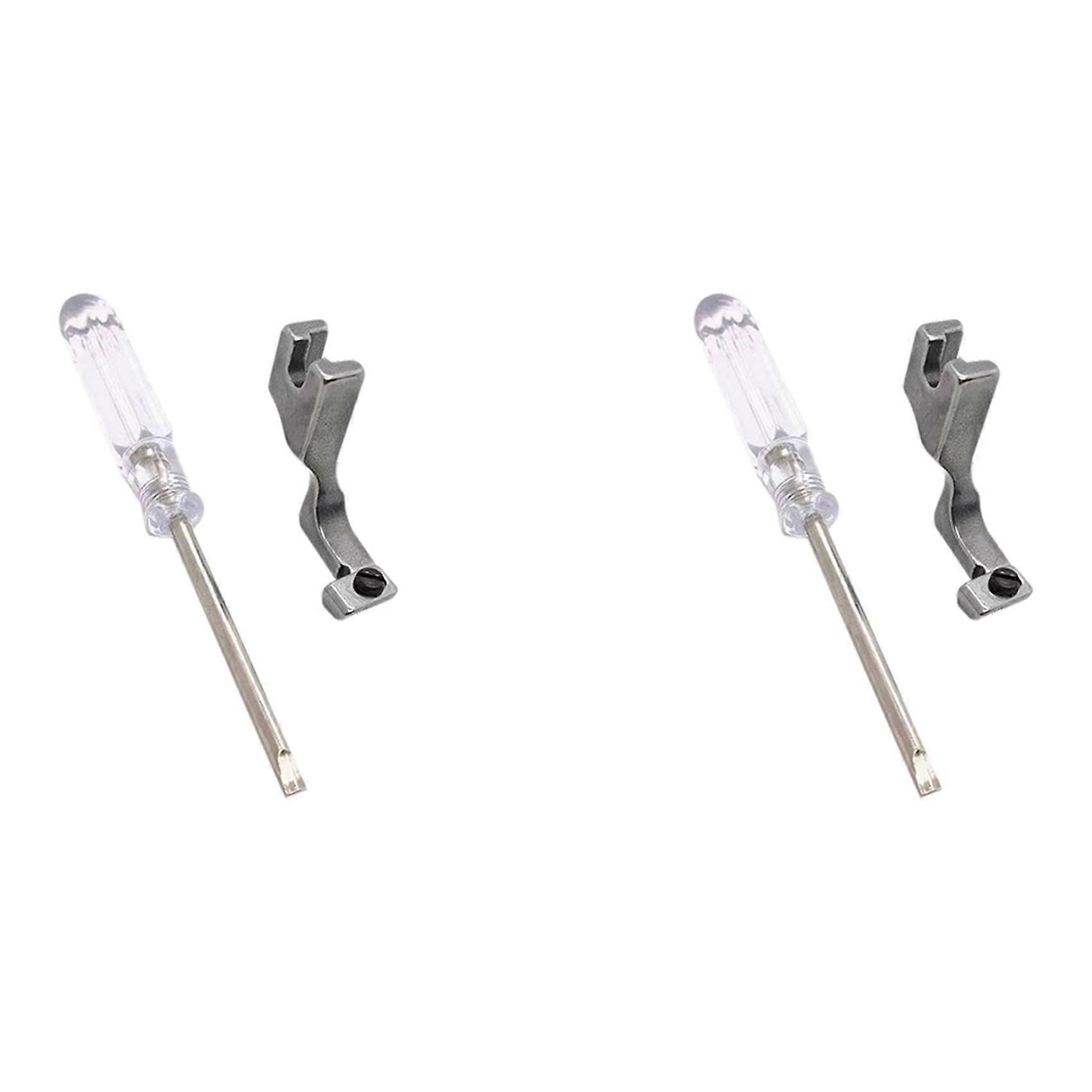 2X Adjustable Zipper Presser Unilateral Zipper Feet for Single Needle Lockstitch Industrial Sewing M
