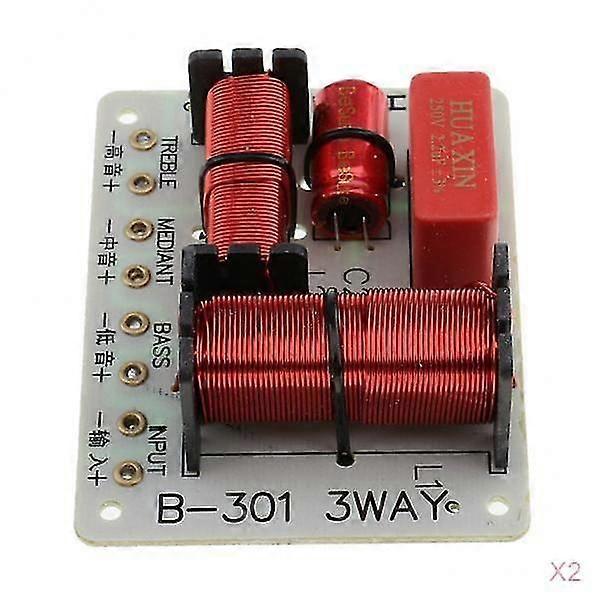 2Pieces 150W 3 Way Frequency Divider Speaker Crossover Filters Board