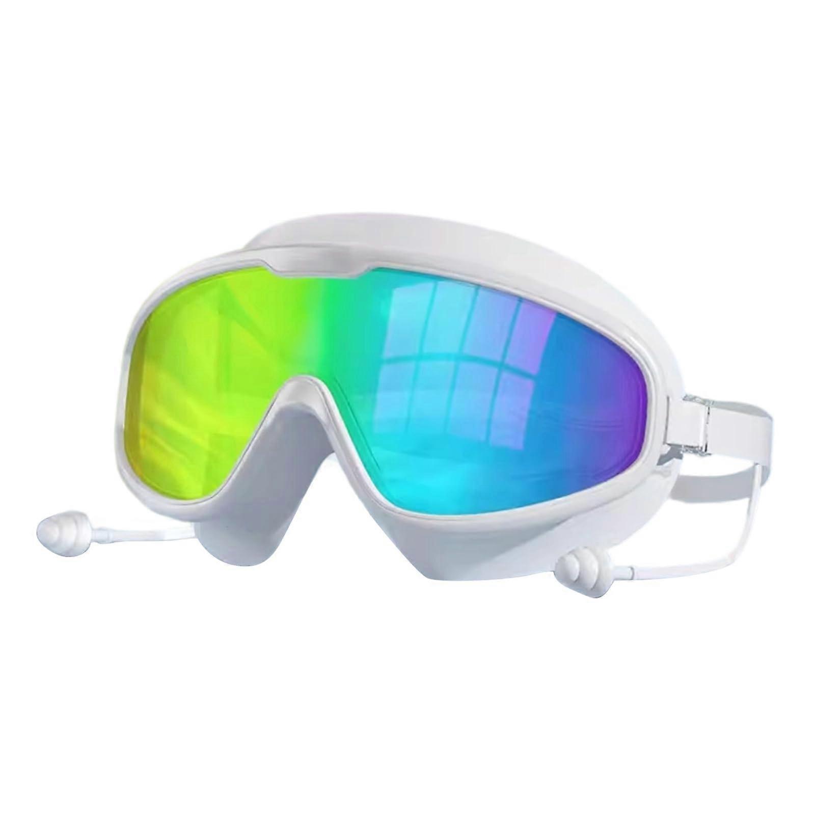Clearly View Swimming Goggles with Large Frame, Adjustable Fit, Waterproof Design for Outdoor Use