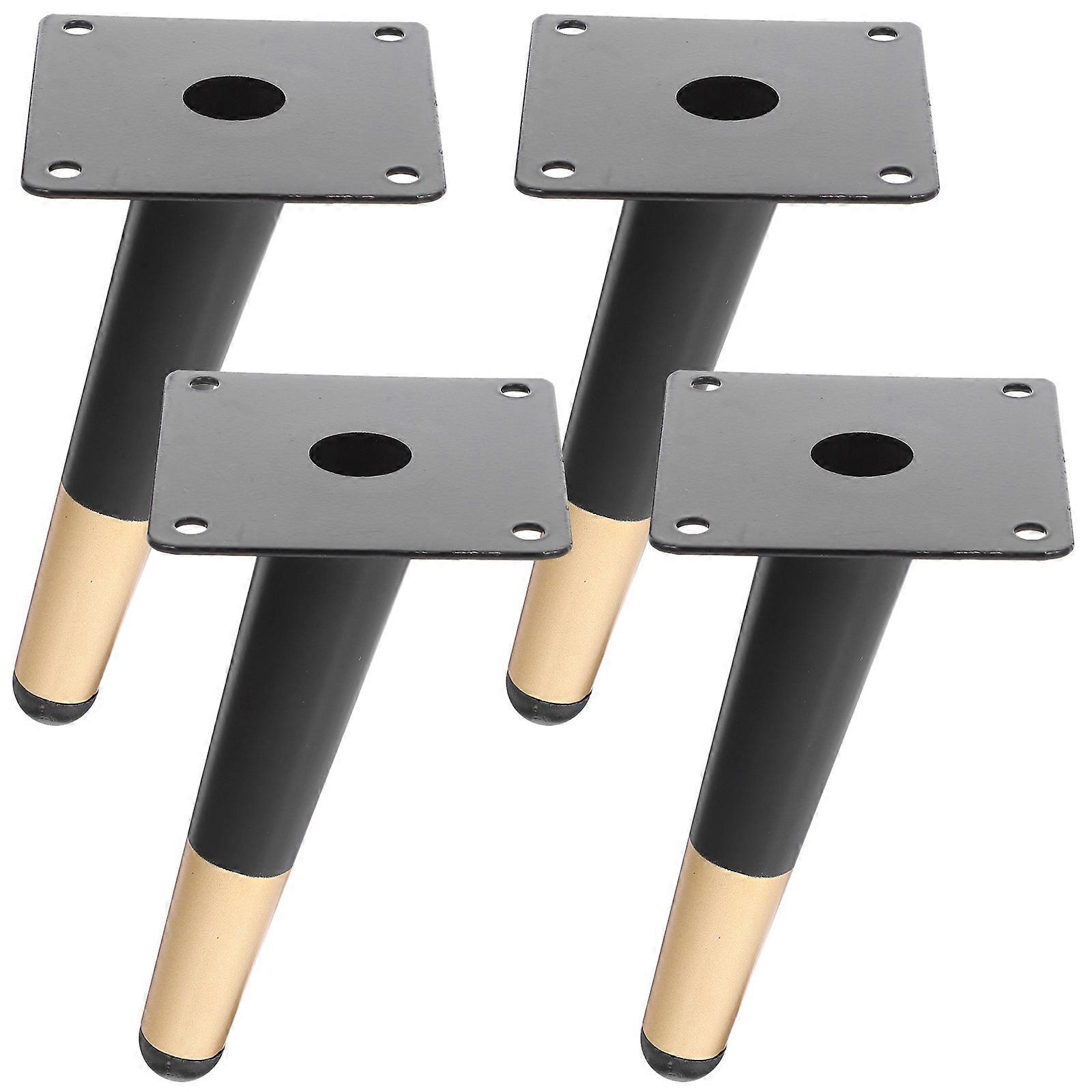 Furniture Metal Legs Replacement for Furniture DIY Projects Tapered Cone Shape Style 4Pcs