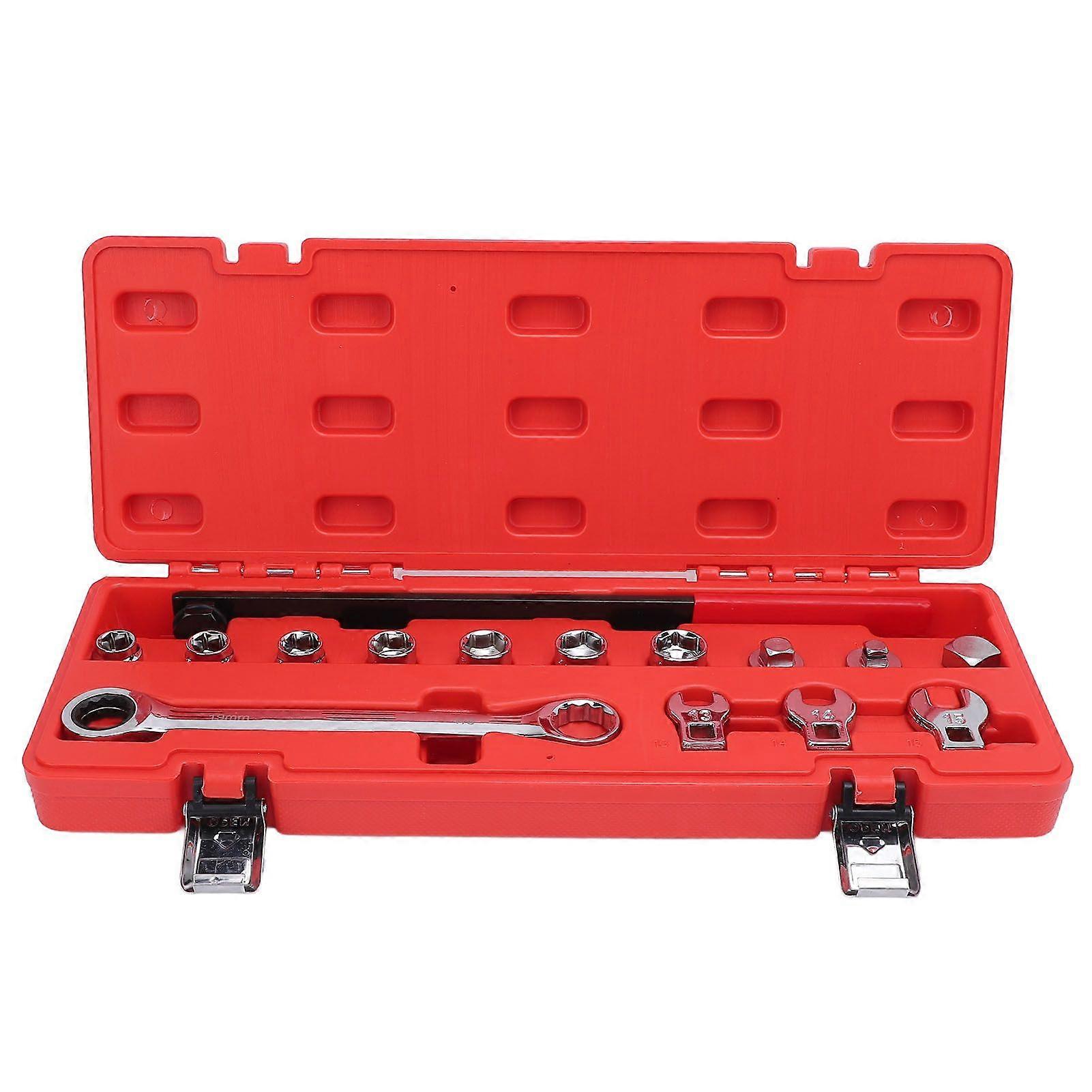 Serpentine Belt Tool Kit With Ratchet Wrench Efficient Professional 6 Point Sockets Serpentine Belt Removal Installation Set MK20253