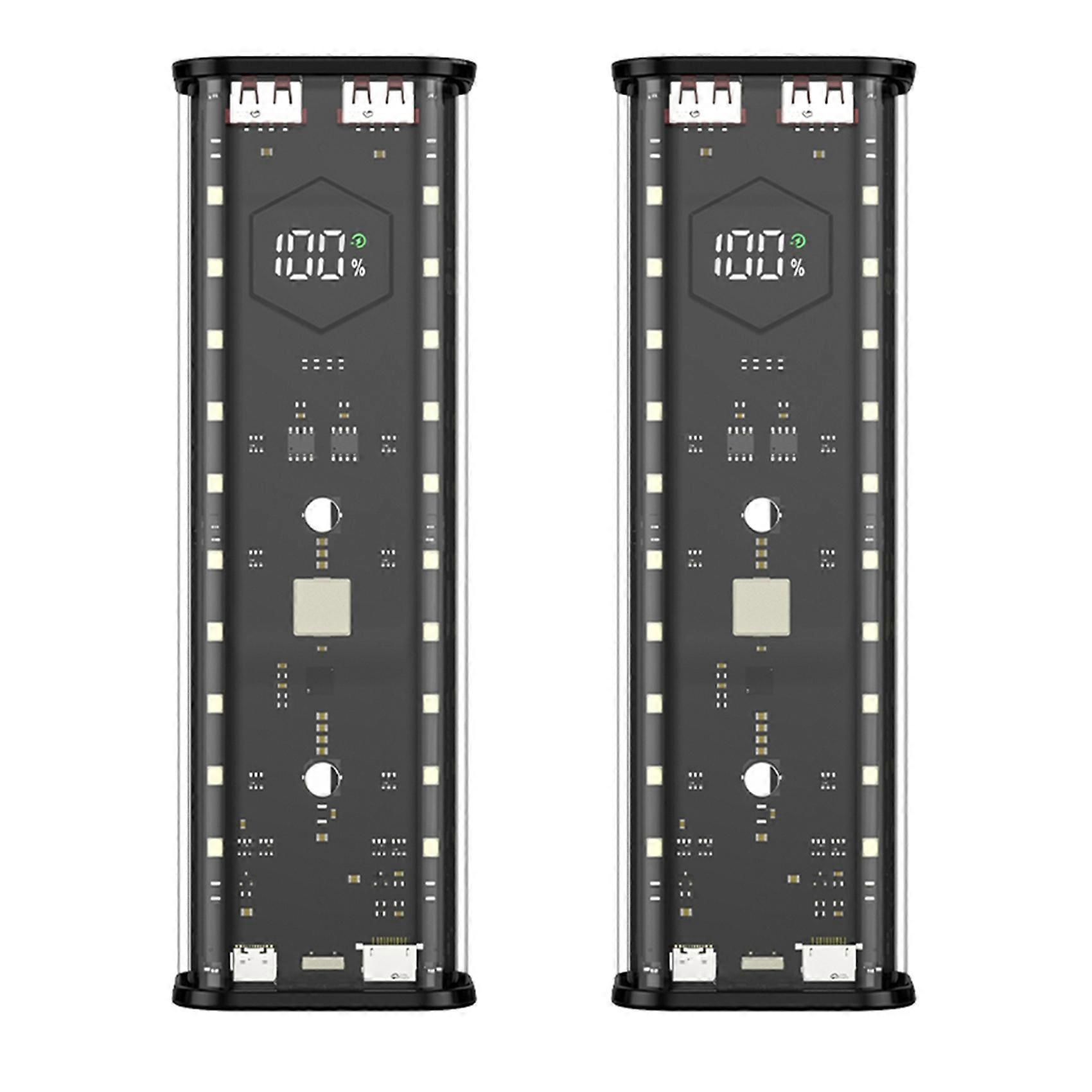 21700 DIY Power Bank Case LED Screen Battery Storage Shell B