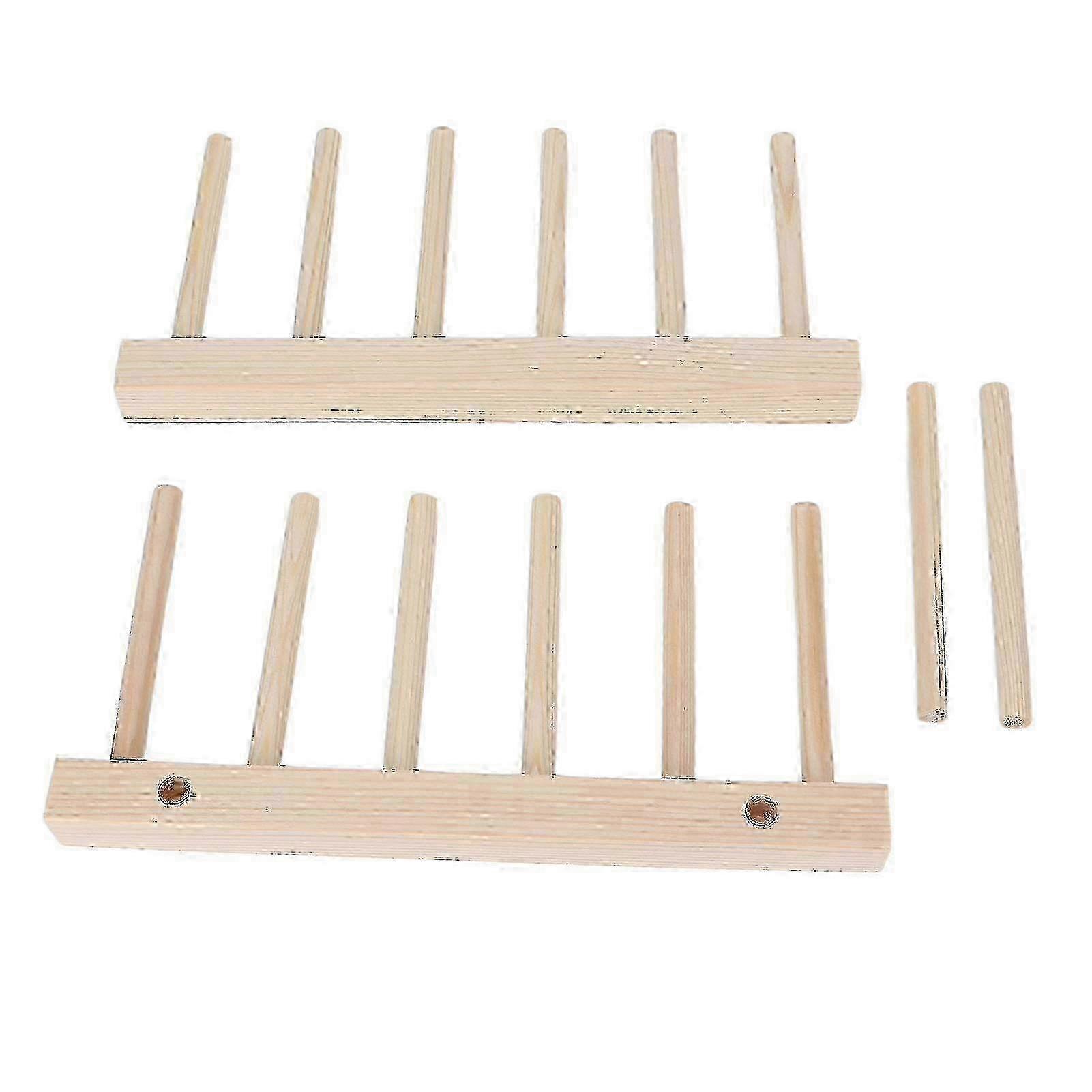 Wooden Nail Display Stand for Patterns and Decorative Plates