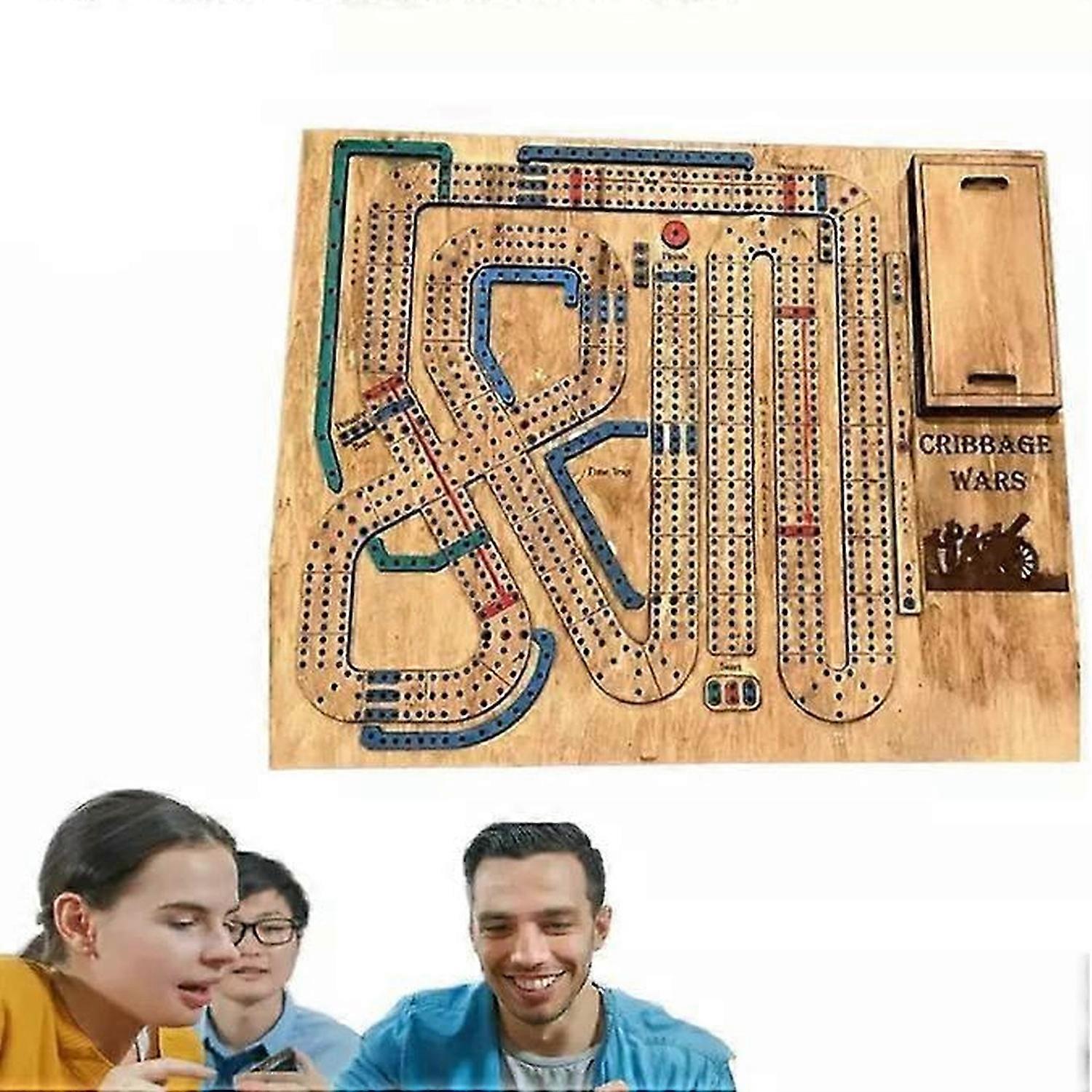 Stolová hra Cribbage Wars, 2024nová súprava drevených stolových hier Cribbage