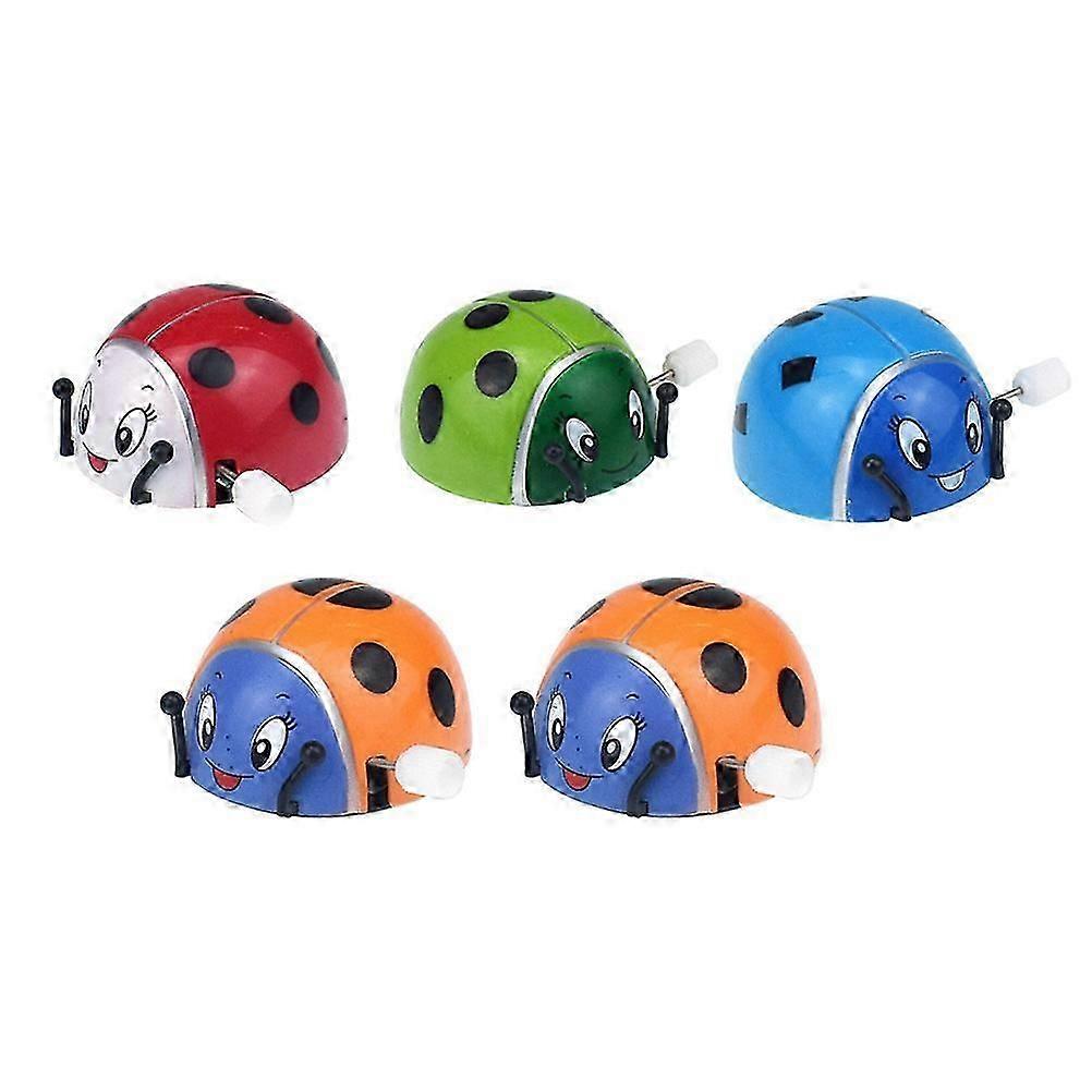 5 Pcs Toddler Animal Toys Clockwork Tin Toy Clockwork Toy Wind Up Insects Wind Up Ladybug Toy Clockwork Animals