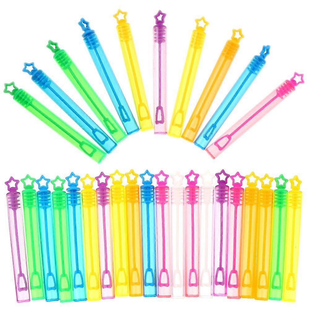 30pcs Empty Blowing Bubble Bottles Cartoon Bubble Sticks Bubble Wands Containers