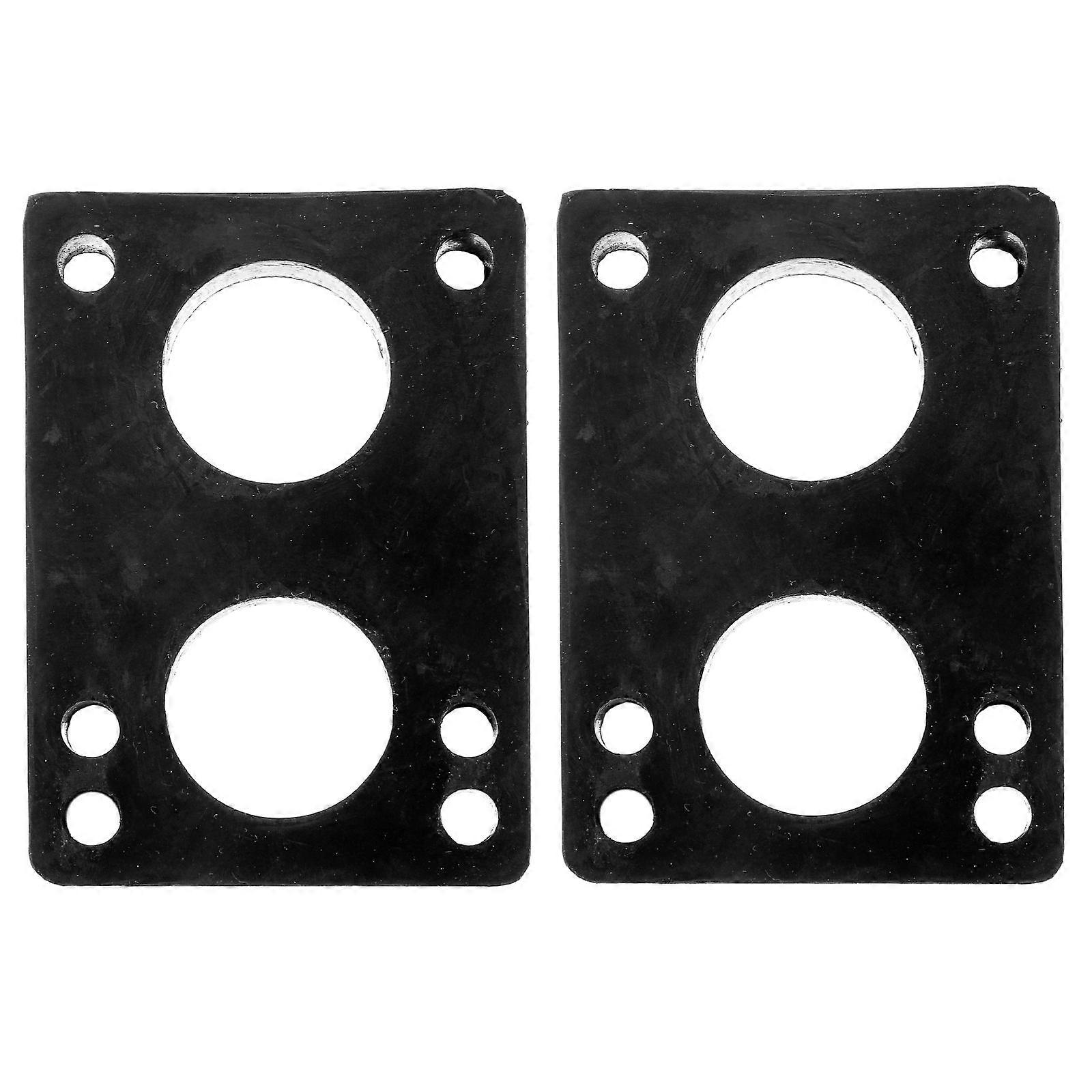 Skateboard Spacers Riser Pads For Skateboard Vibration Reduction Black 2Pcs