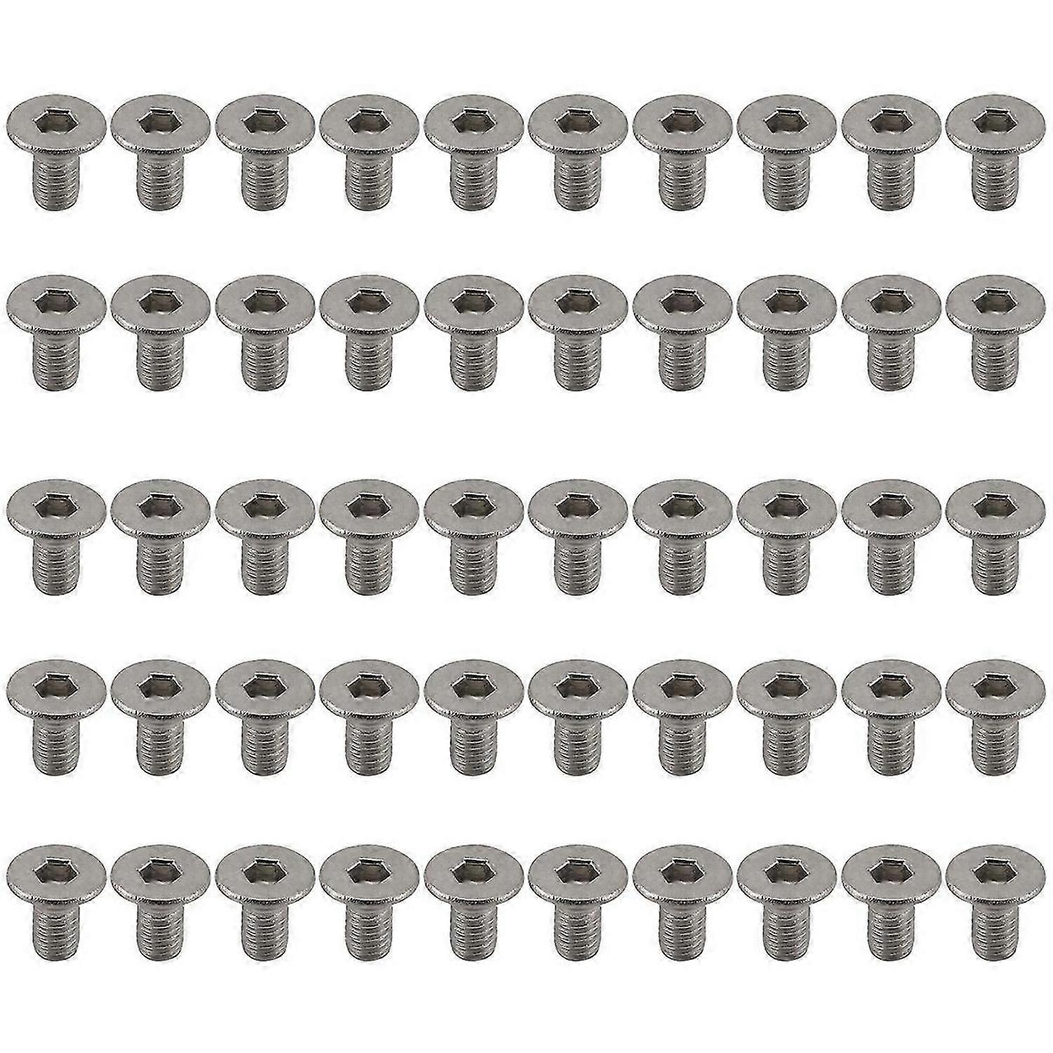 M3 x 6mm Hex Socket Countersunk Flat Head Screw Bolts 50pcs