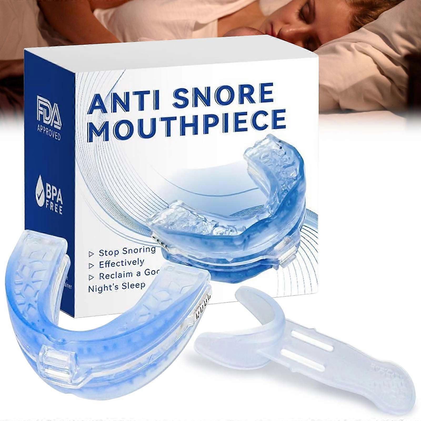 Anti Snoring Splint, Anti Snoring Snoring Stopper Mouthpiece, Splint Against Teeth Grinding, MultiPurpose Sleep Guard Snoring Splint for Men