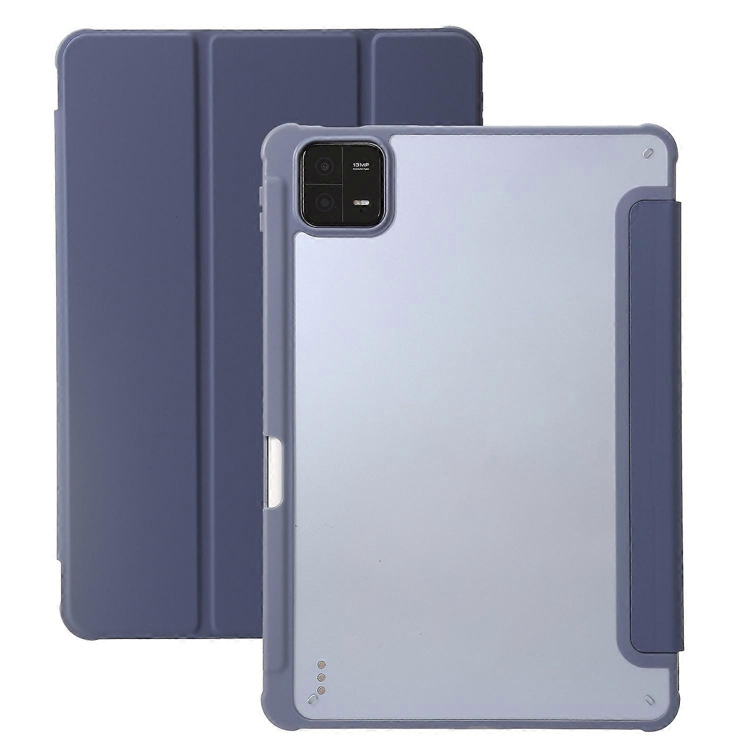 3-Fold Clear Acrylic Leather Case For Xiaomi Pad 6