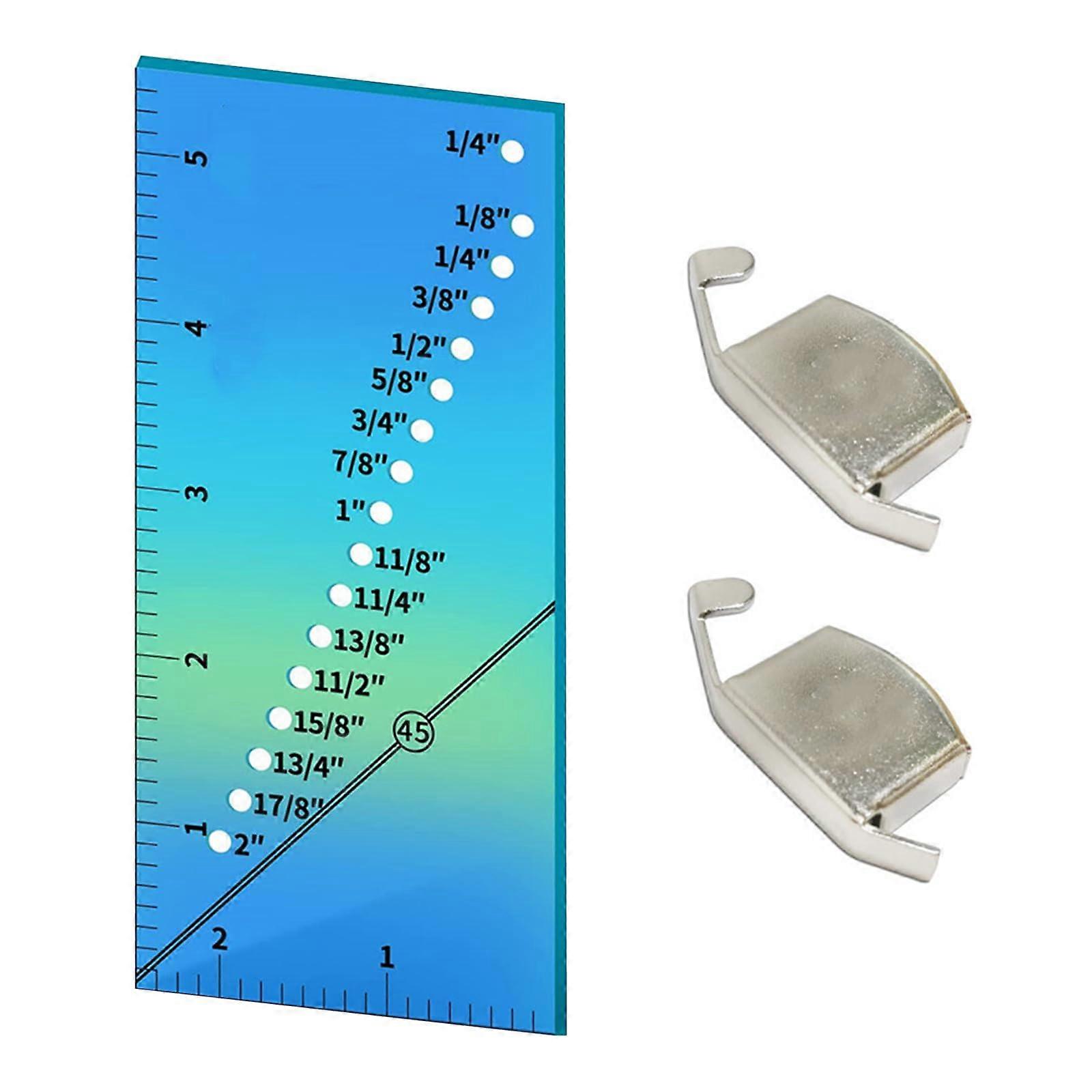 Quilt Ruler Sewing Tool Set for Accurate Seam Allowance and Patch Measurement, Compatible with Most Sewing Machines