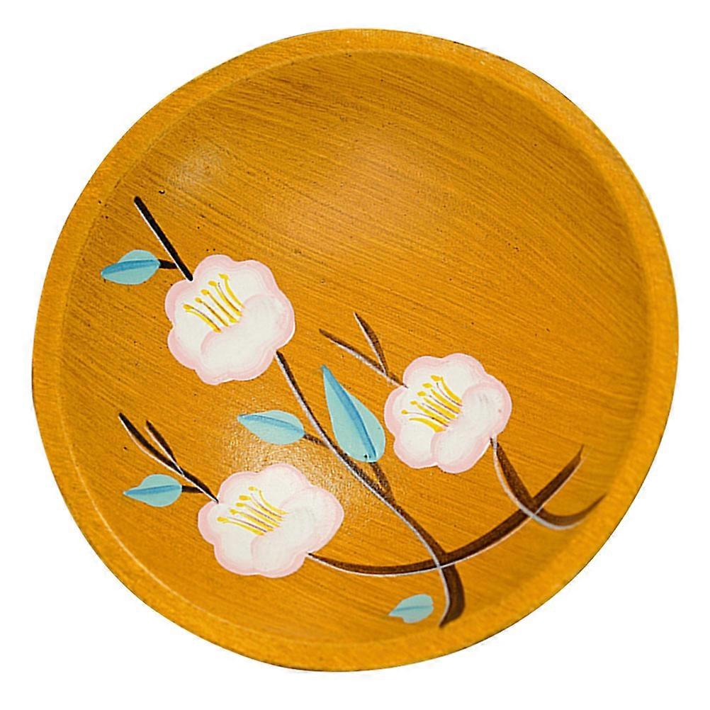 Parties Fruit Tray Wooden Fruit Serving Plate For Tableware 15.50X15.50X4.00CM 1Piece