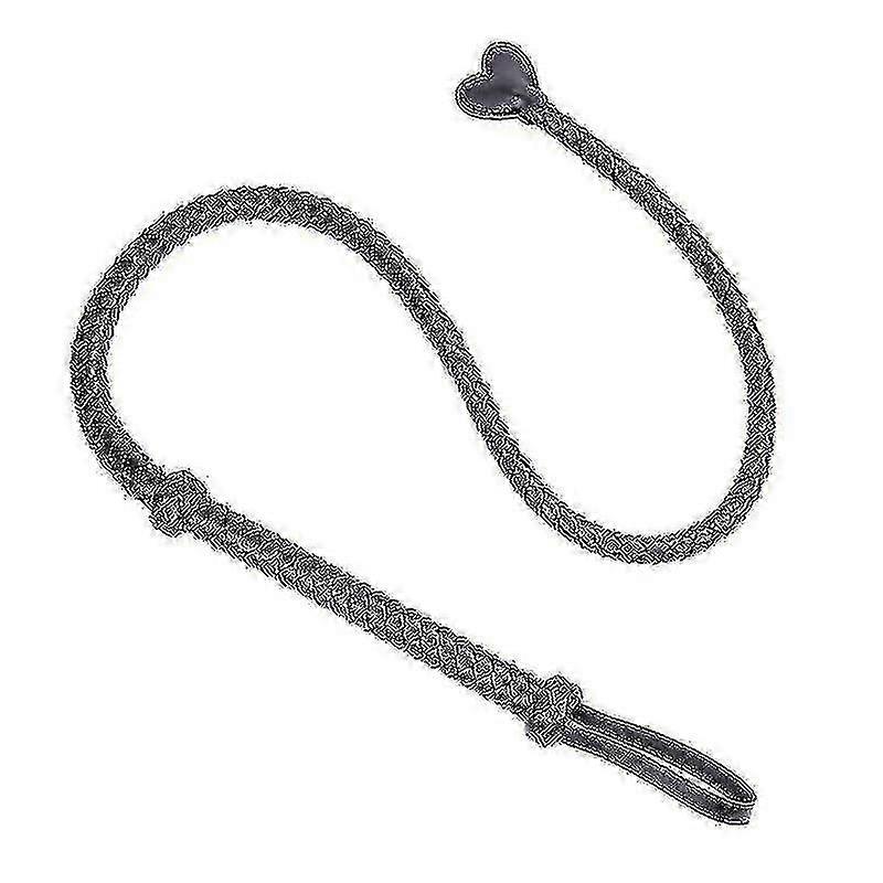 Πραγματικό άλογο bullwhip δέρματος (μαύρο)