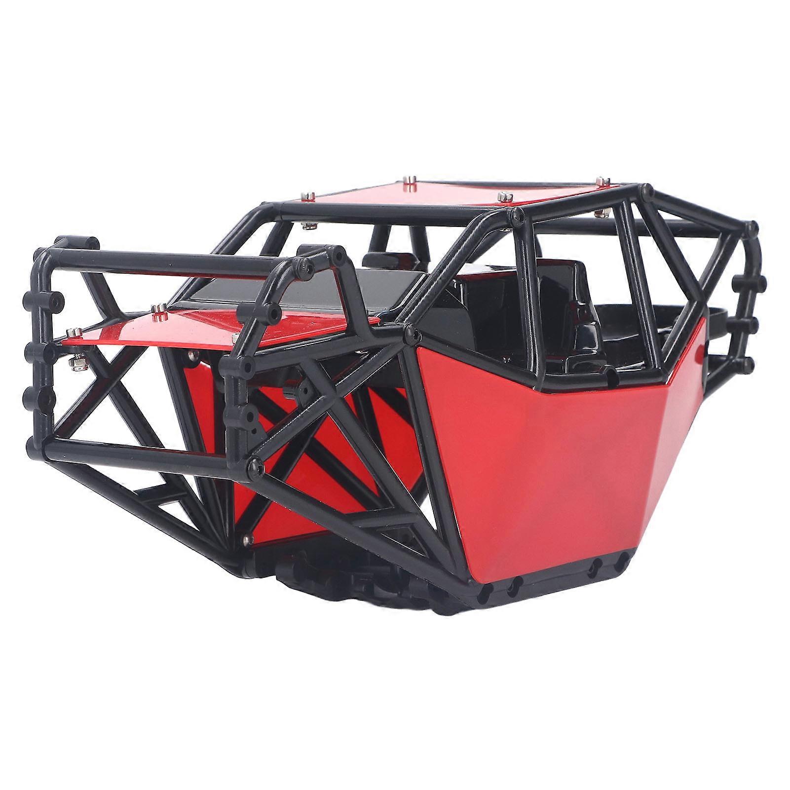Fernbedienung Crawler Karosserie Kunststoff RC Überrollkäfig Auto Modell Zubehör für Axial SCX10 Rot