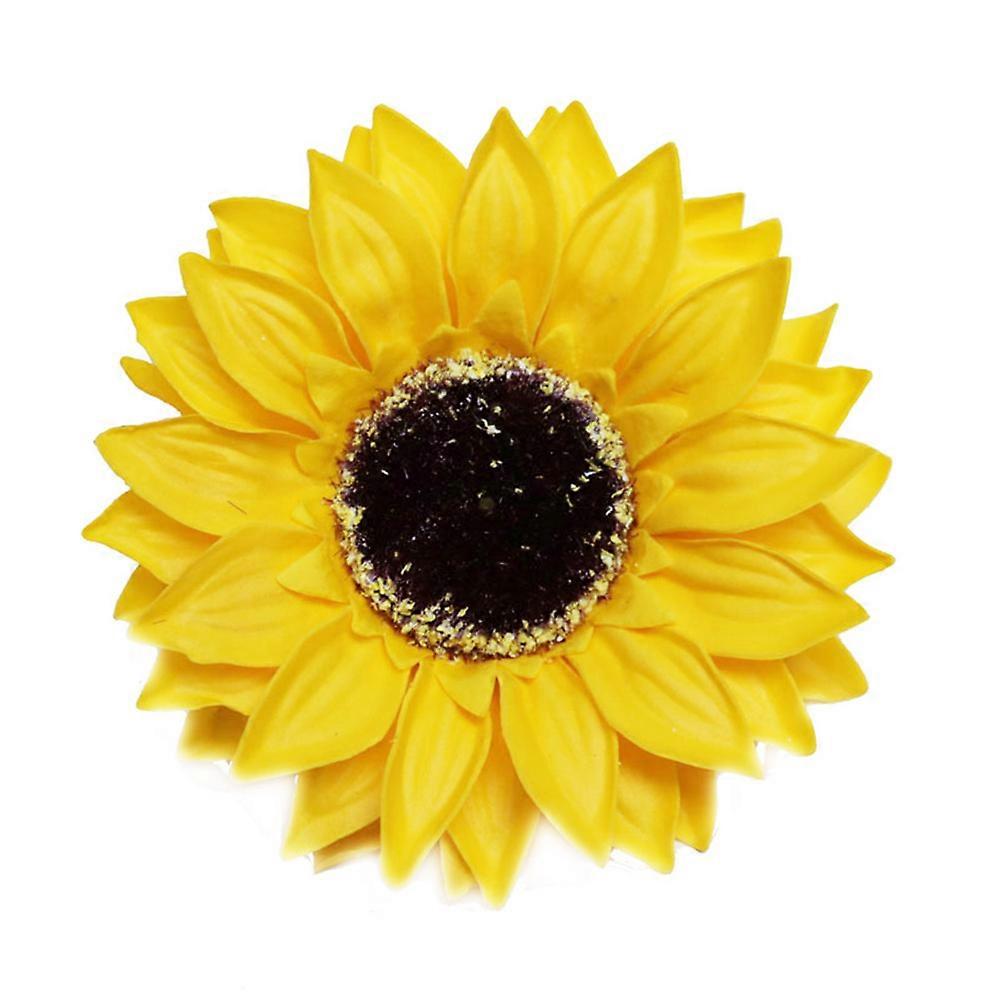Capete de floarea-soarelui artificiale pentru nuntă și Ziua Îndrăgostiților 8x8x1cm Design realist 25Buc / Set