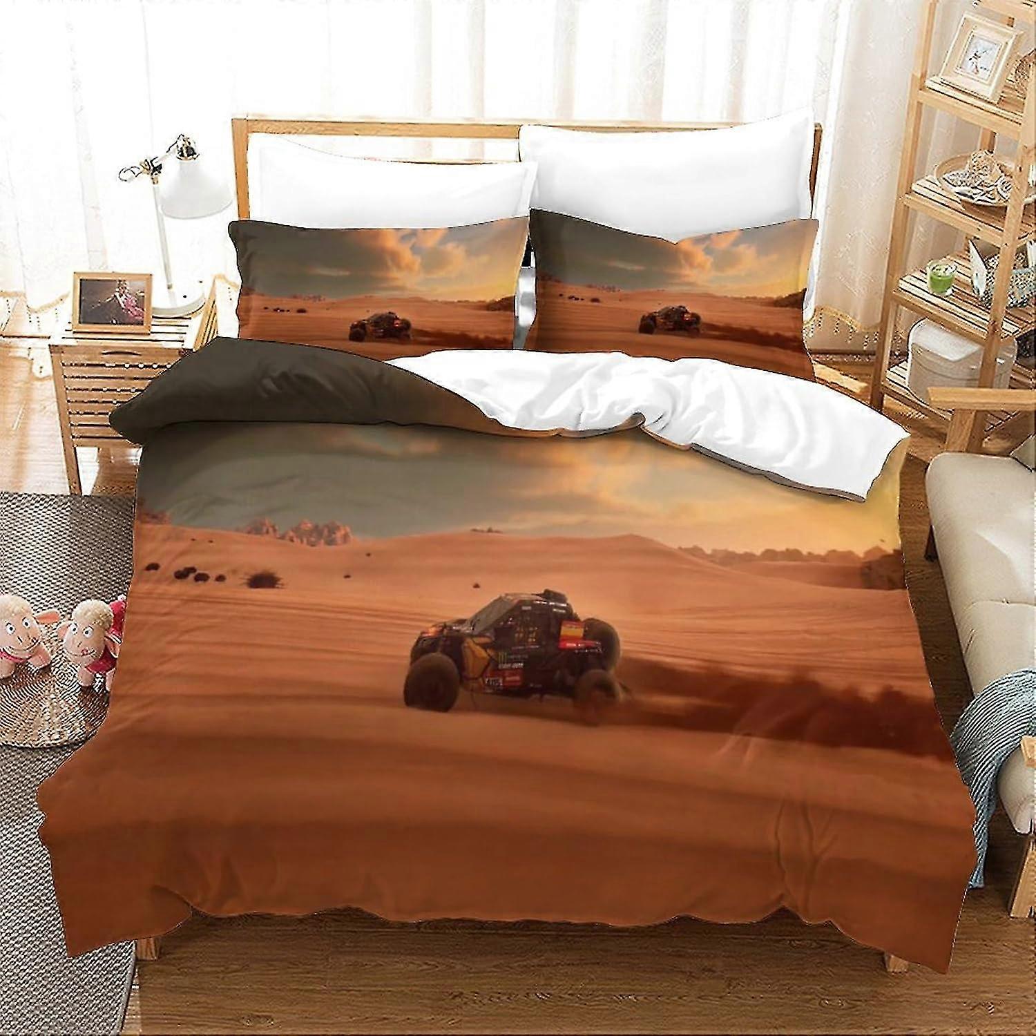 Soft Duvet Cover Set for Cars, Quilt Cover Set, Pillowcase, Hidden Zip, Microfibre, 3 Piece Set, Adults And Children