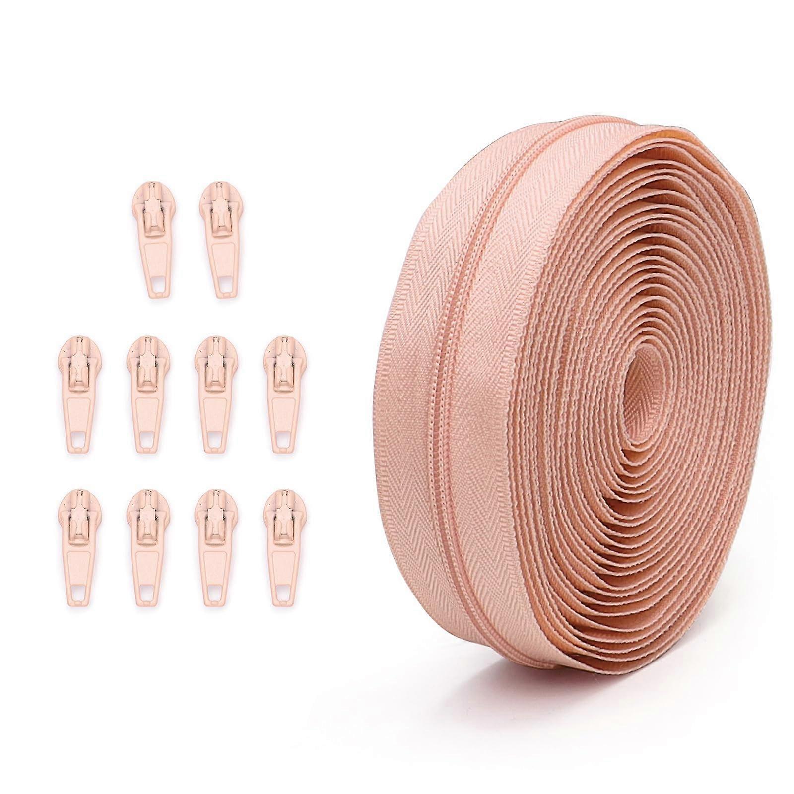 Solid color zippers, kit, nylon coil zippers 3, sewing zippers, crafting supplies for clothing, wallet Ref: 1918