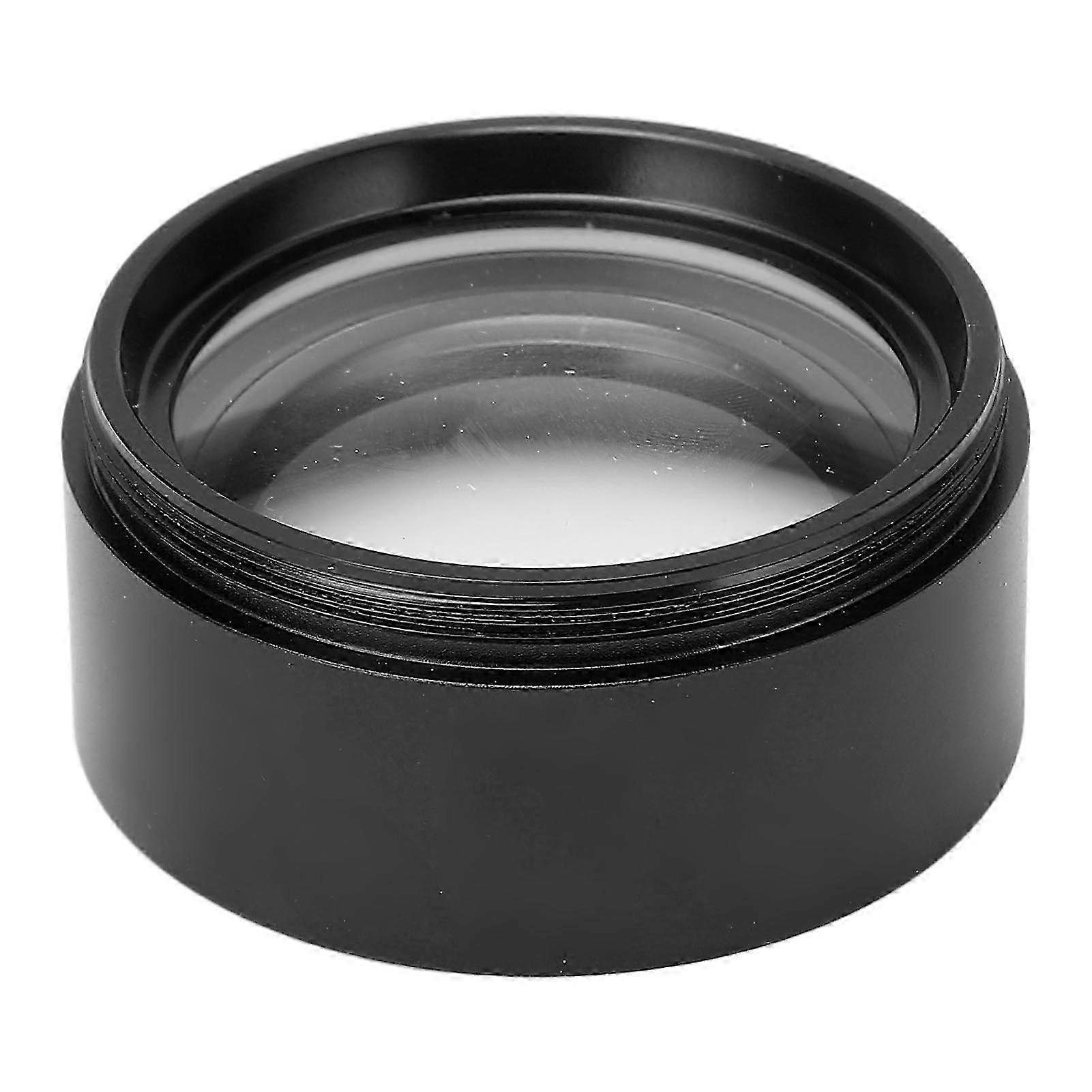 High Transmittance Anti Blue Stereo Microscope Auxiliary Objective Lens 0.7X Black
