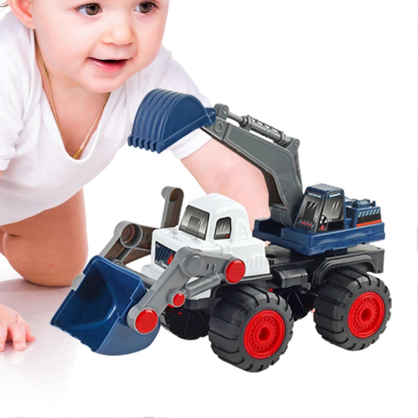 Building Toy Bulldozer Model for Kids | Push and Go Excavator Toy for Hand-Eye Coordination and Digging
