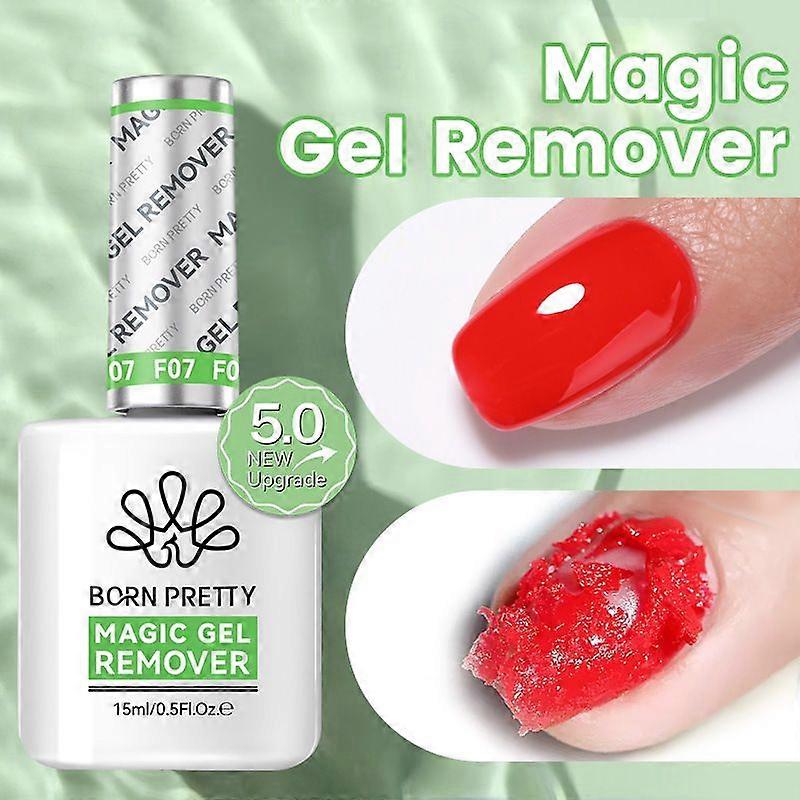 Γεννημένος Pretty Magic Gel Nail Polish Remover, Γρηγορότερος & Ευκολότερος &; Καθαρότερος &; Ασφαλέστερος Επαγγελματικό Αφαίρεσης Βερνικιού Νυχιών Σε 3-5 λεπτά, Δεν υπάρχει ανάγκη για μούλιασμα αλουμινίου O