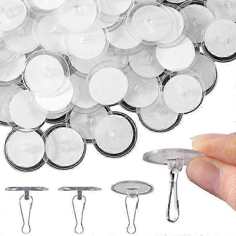 60 Pcs Self Adhesive Ceiling Hooks, Clear Sticky Hooks for Hanging, Removable Sticker Hooks, No Dril